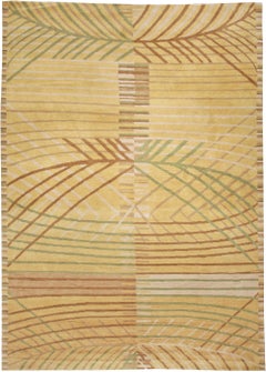 Modern Abstract Scandinavian-Inspired Wool Rug by Doris Leslie Blau