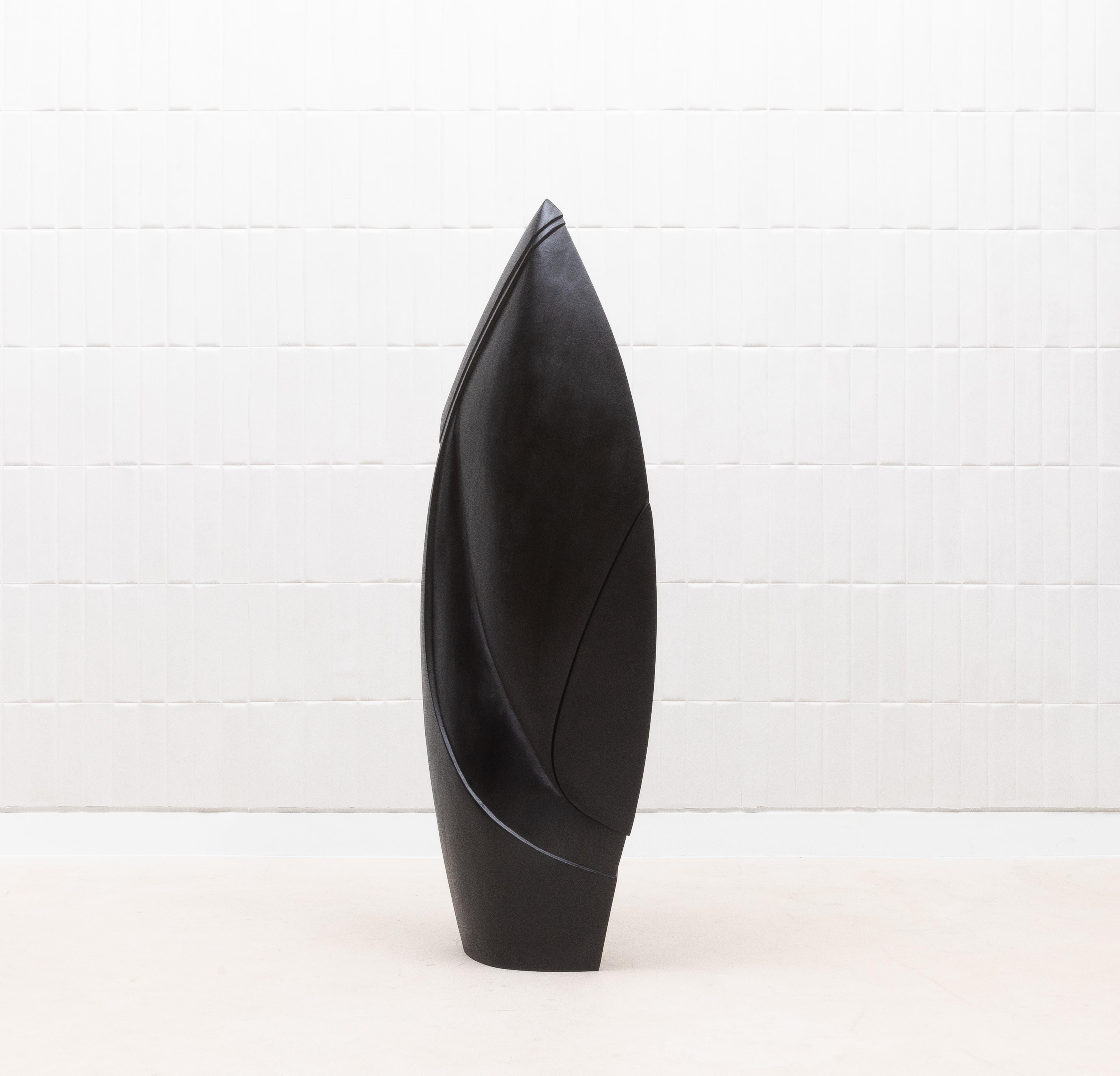 Scultura astratta moderna in Oak nero di Patrick Coard Paris in vendita 2