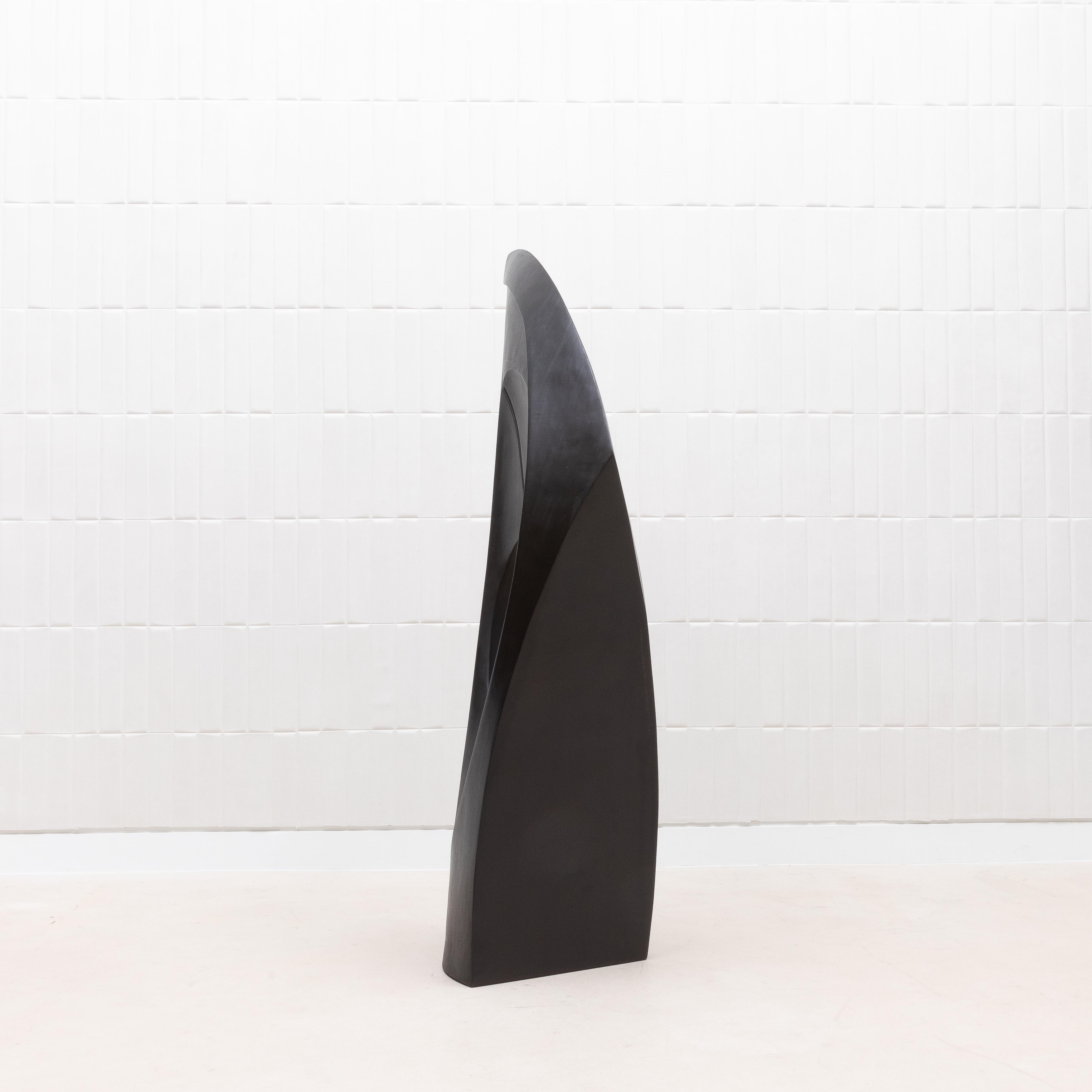 Scultura moderna astratta XL in Oak nero di Patrick Coard Paris in vendita 2