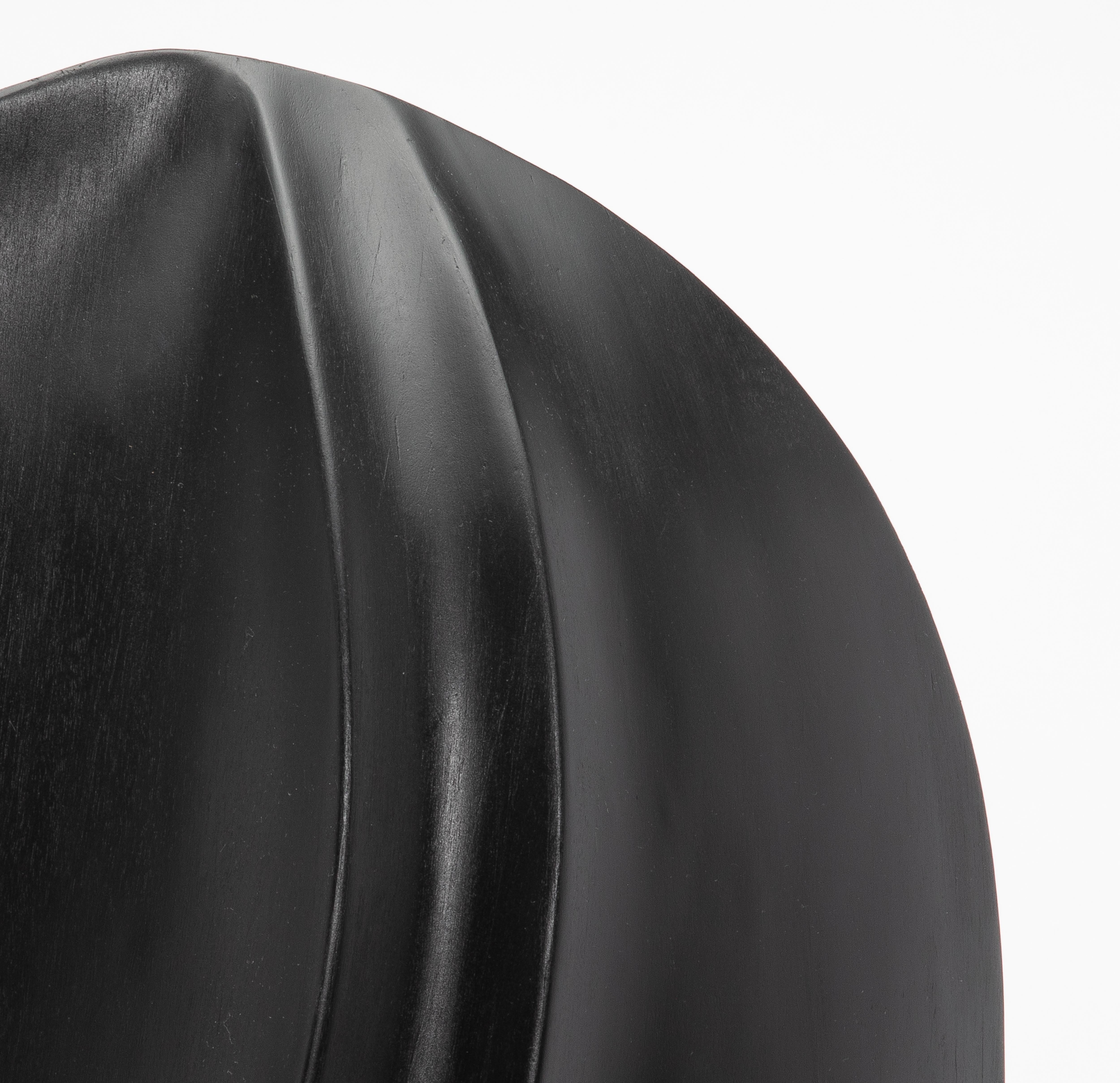 Modern Abstract Sculpture in Black Oak by Patrick Coard Paris For Sale 4