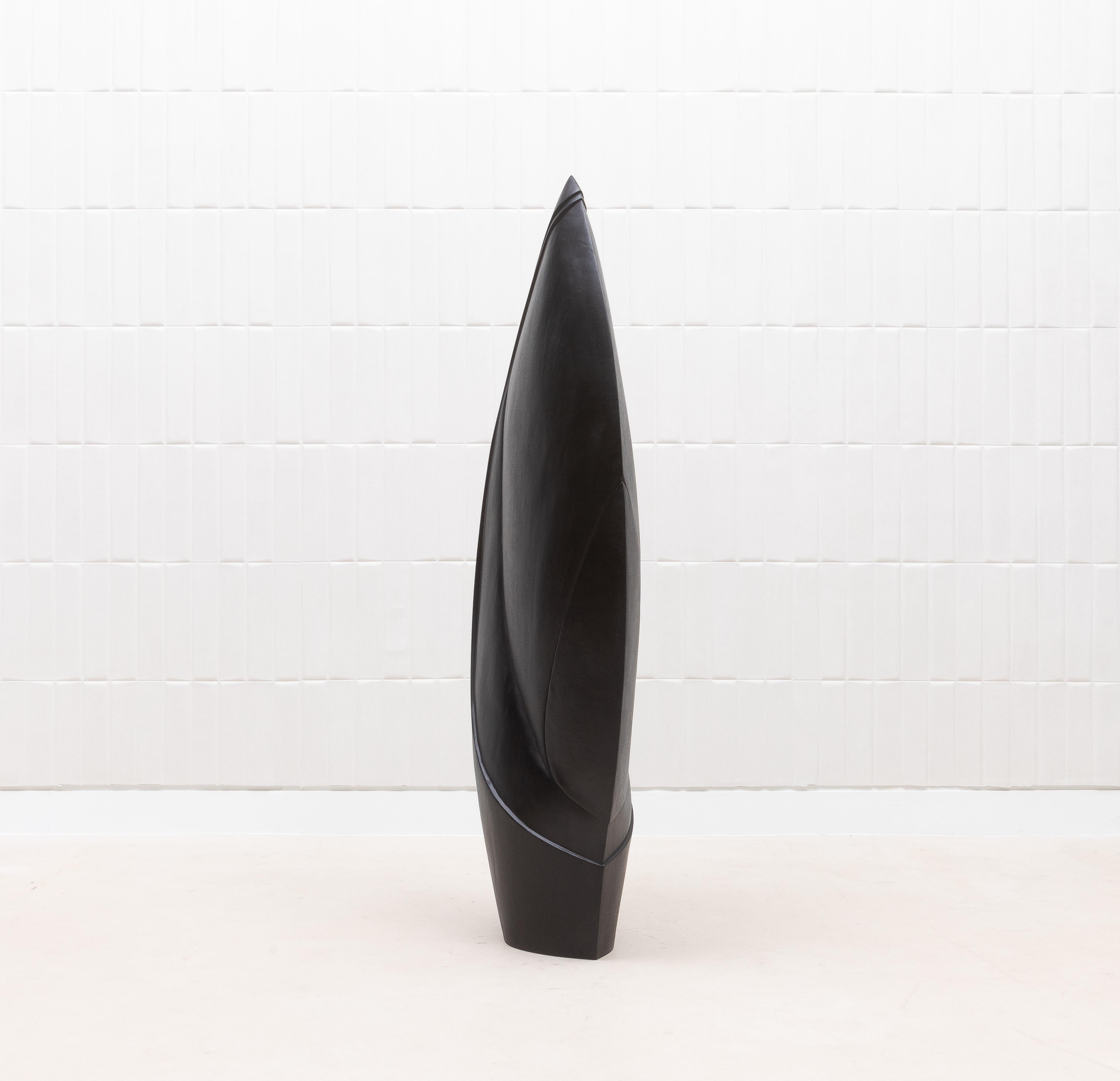 Scultura astratta moderna in Oak nero di Patrick Coard Paris in vendita 3