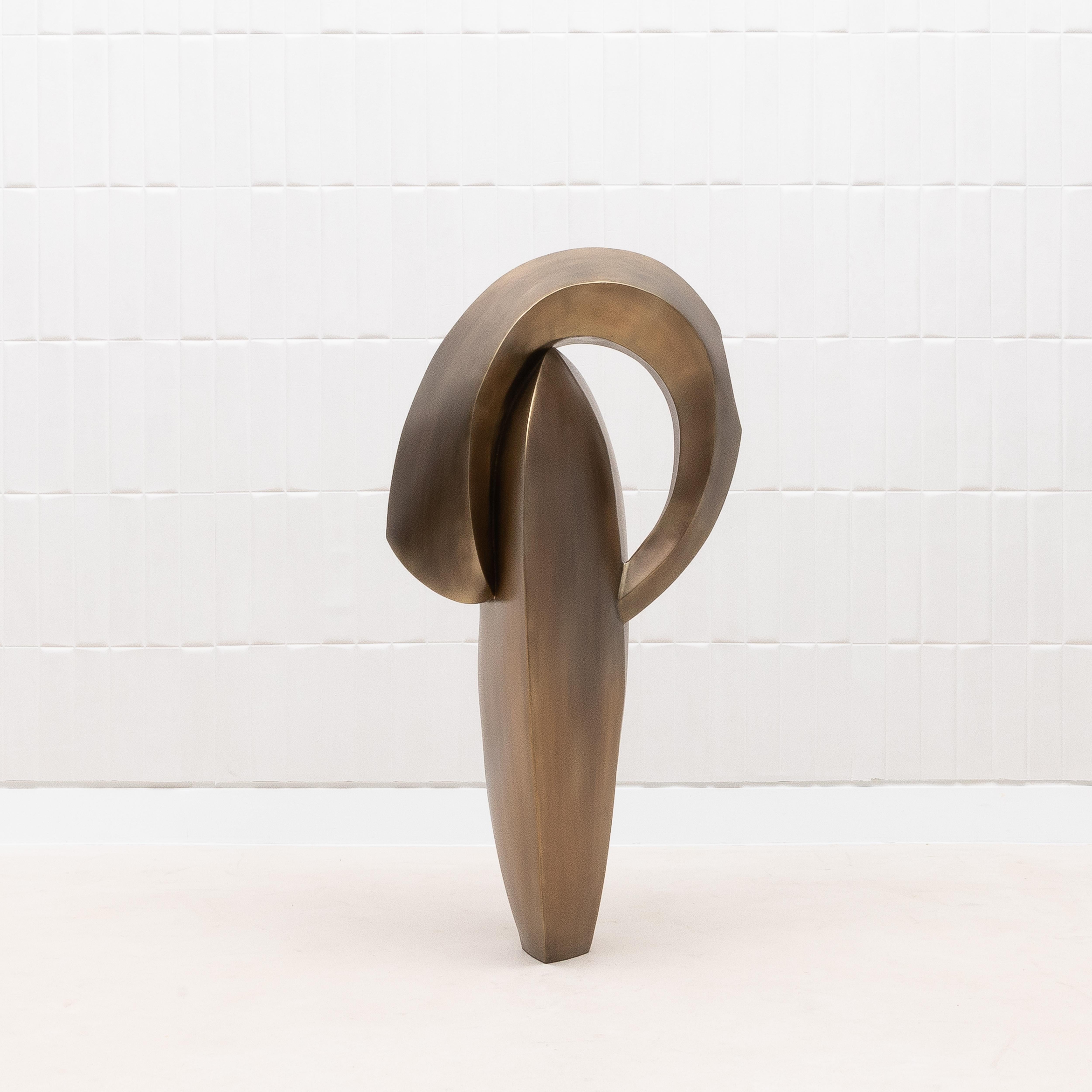 Scultura astratta moderna in Oak nero di Patrick Coard Paris in vendita 5