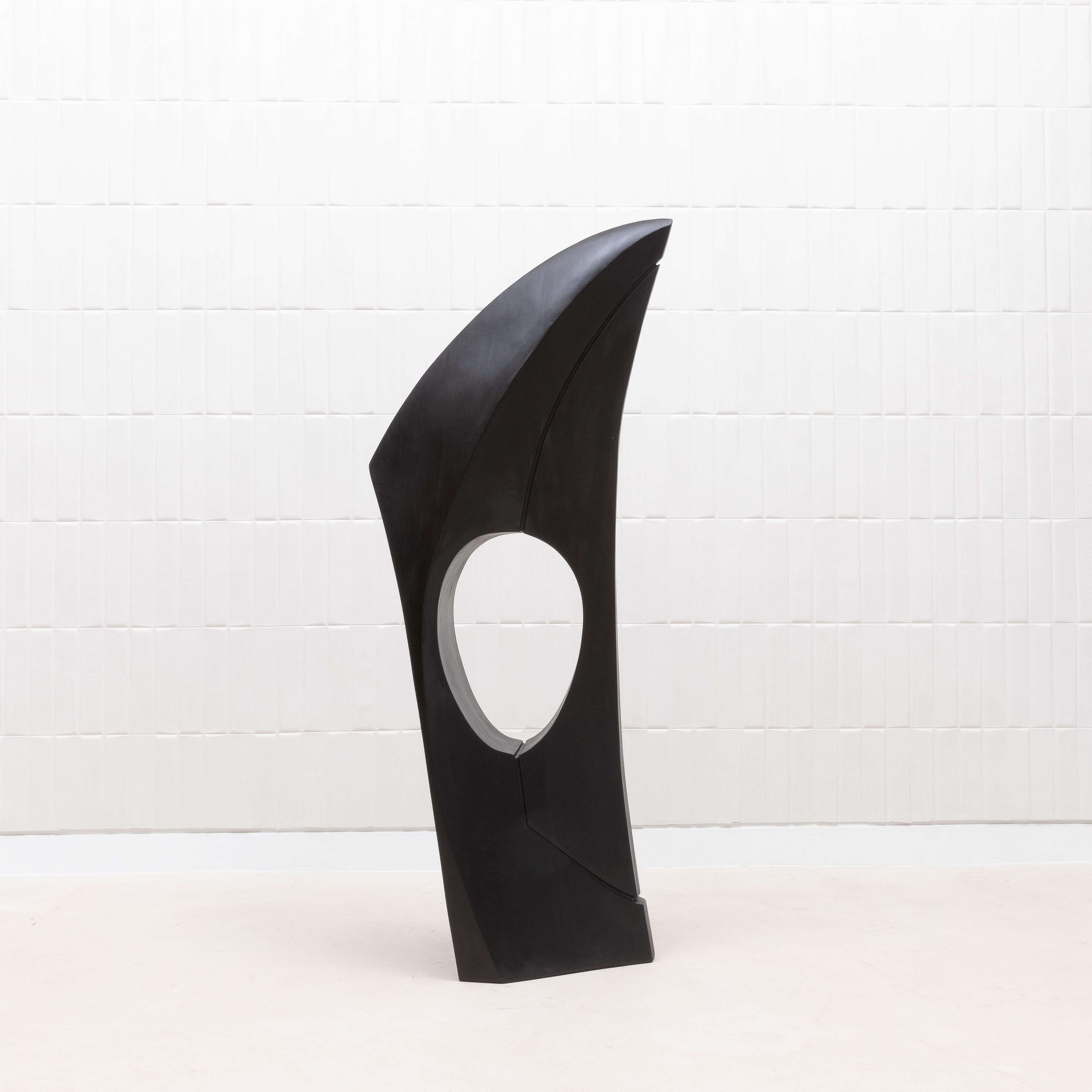 Scultura moderna astratta XL in Oak nero di Patrick Coard Paris in vendita 6
