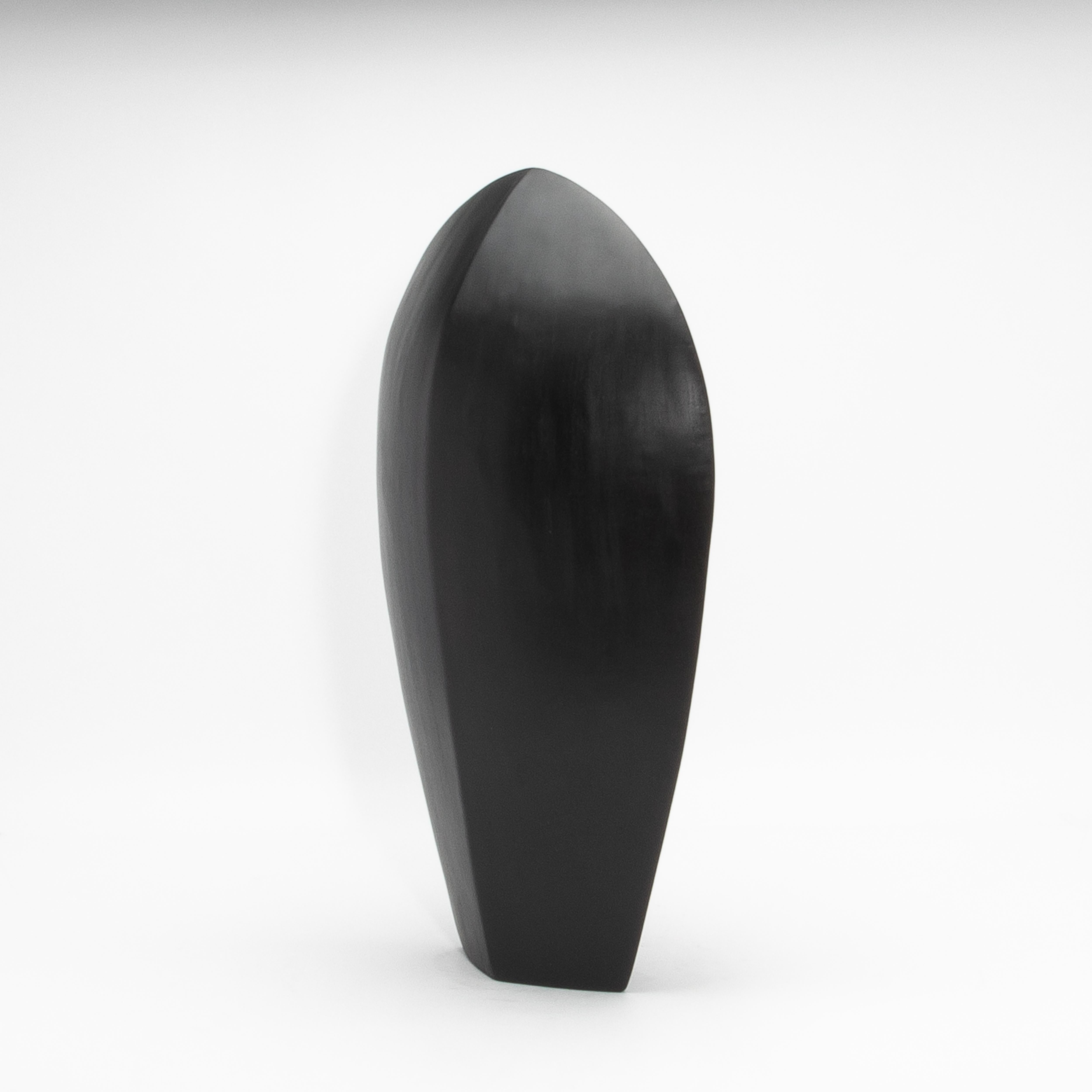Contemporary Modern Abstract Sculpture in Black Oak by Patrick Coard Paris For Sale