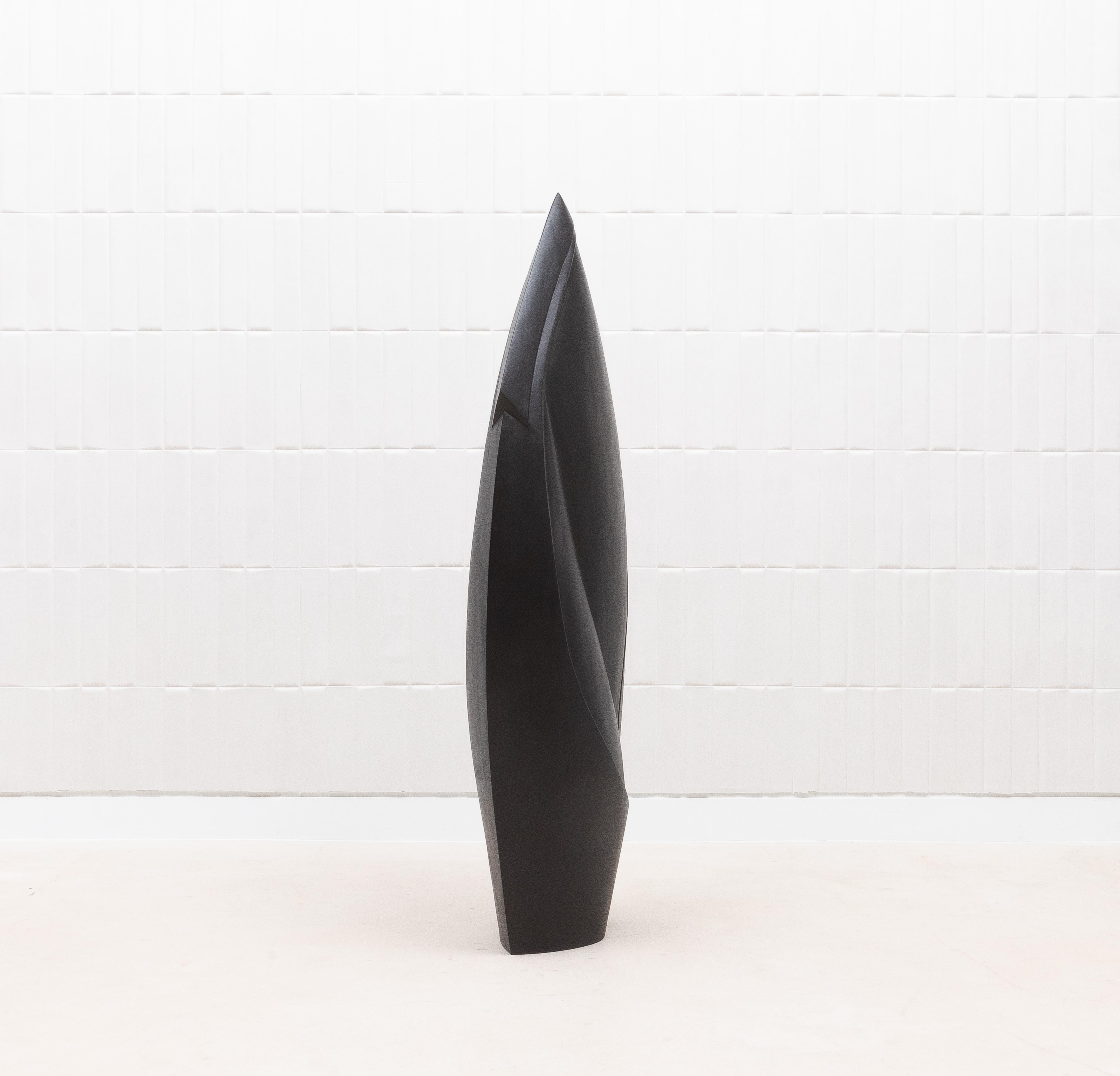 XXI secolo e contemporaneo Scultura astratta moderna in Oak nero di Patrick Coard Paris in vendita