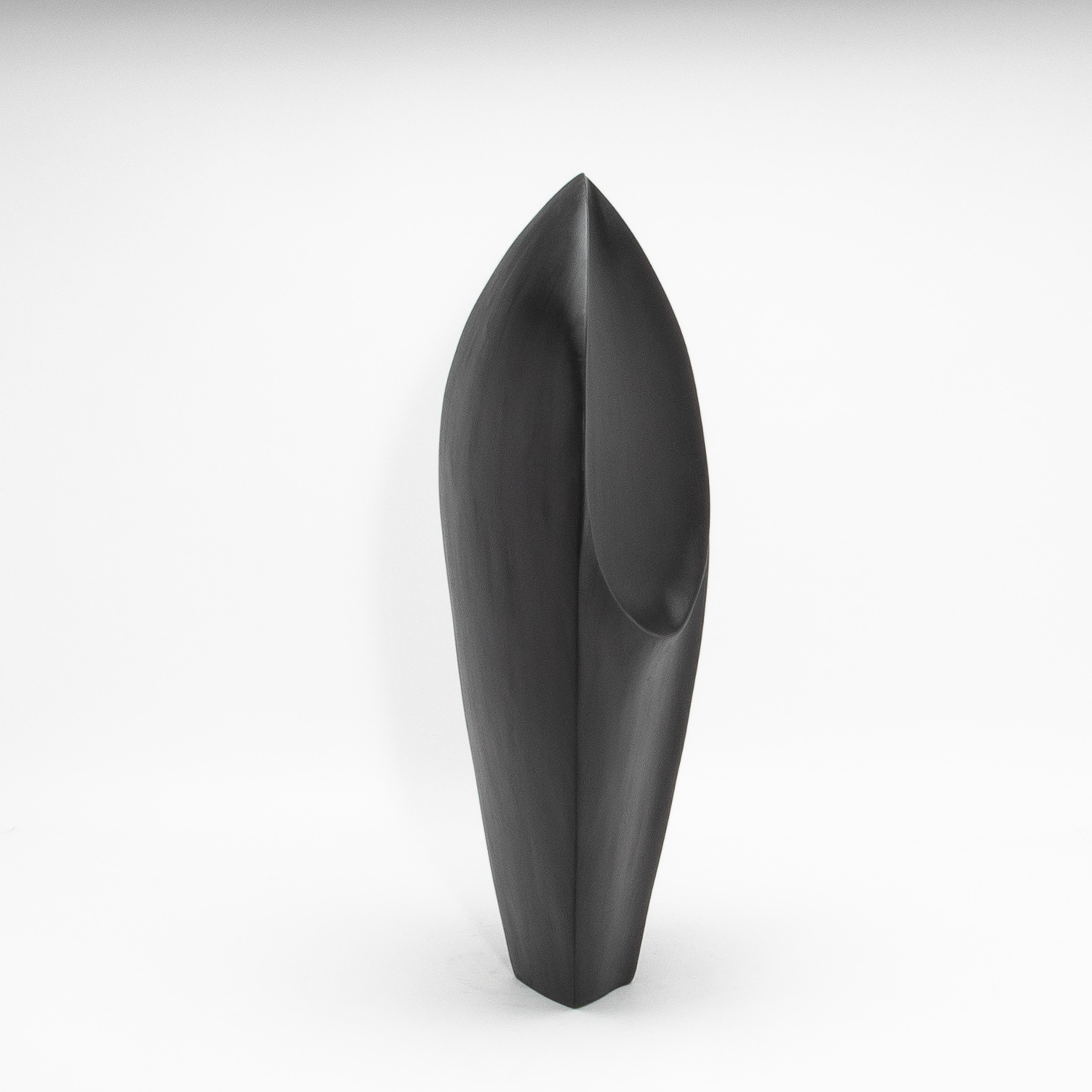 Modern Abstract Sculpture in Black Oak by Patrick Coard Paris For Sale 1