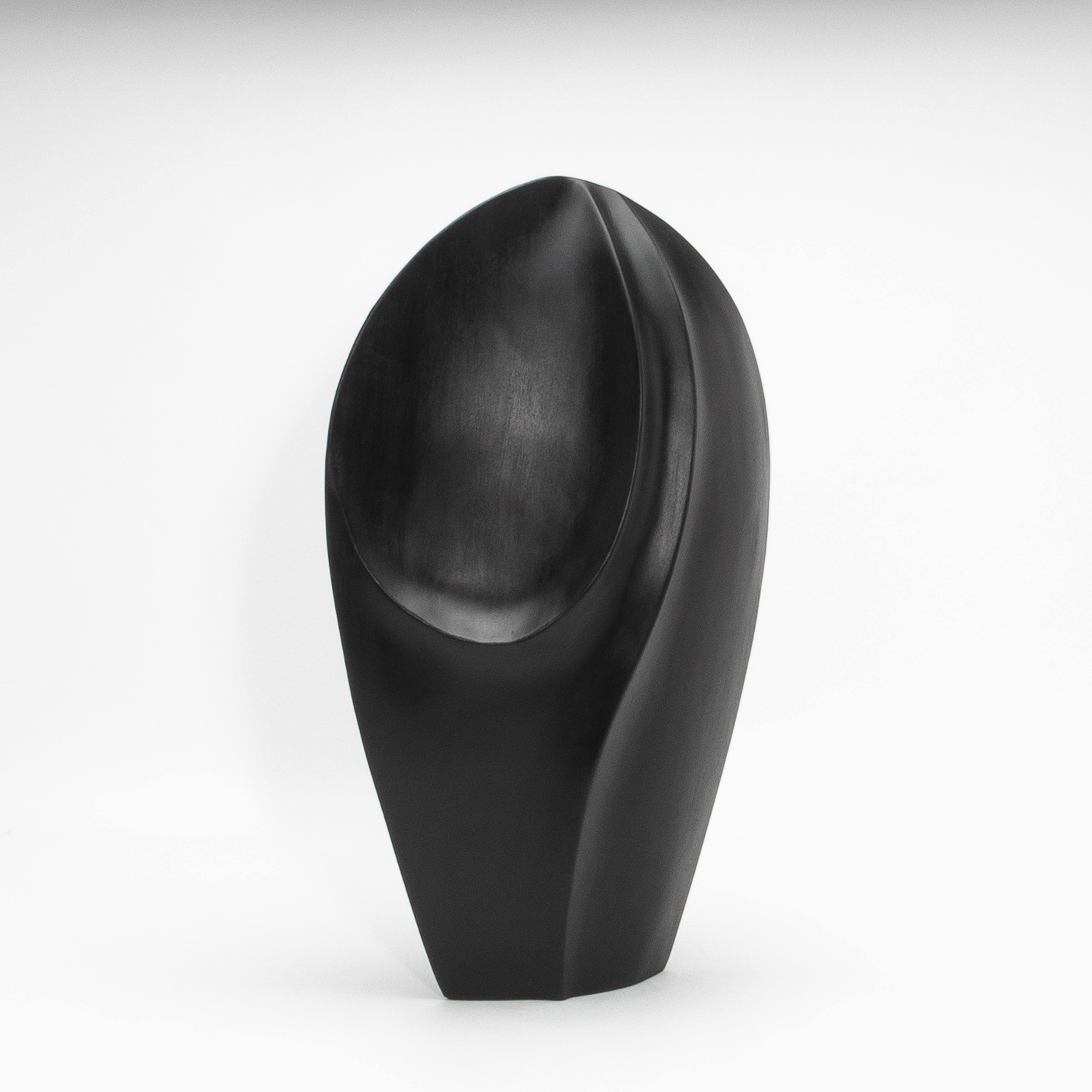 Modern Abstract Sculpture in Black Oak by Patrick Coard Paris For Sale 2