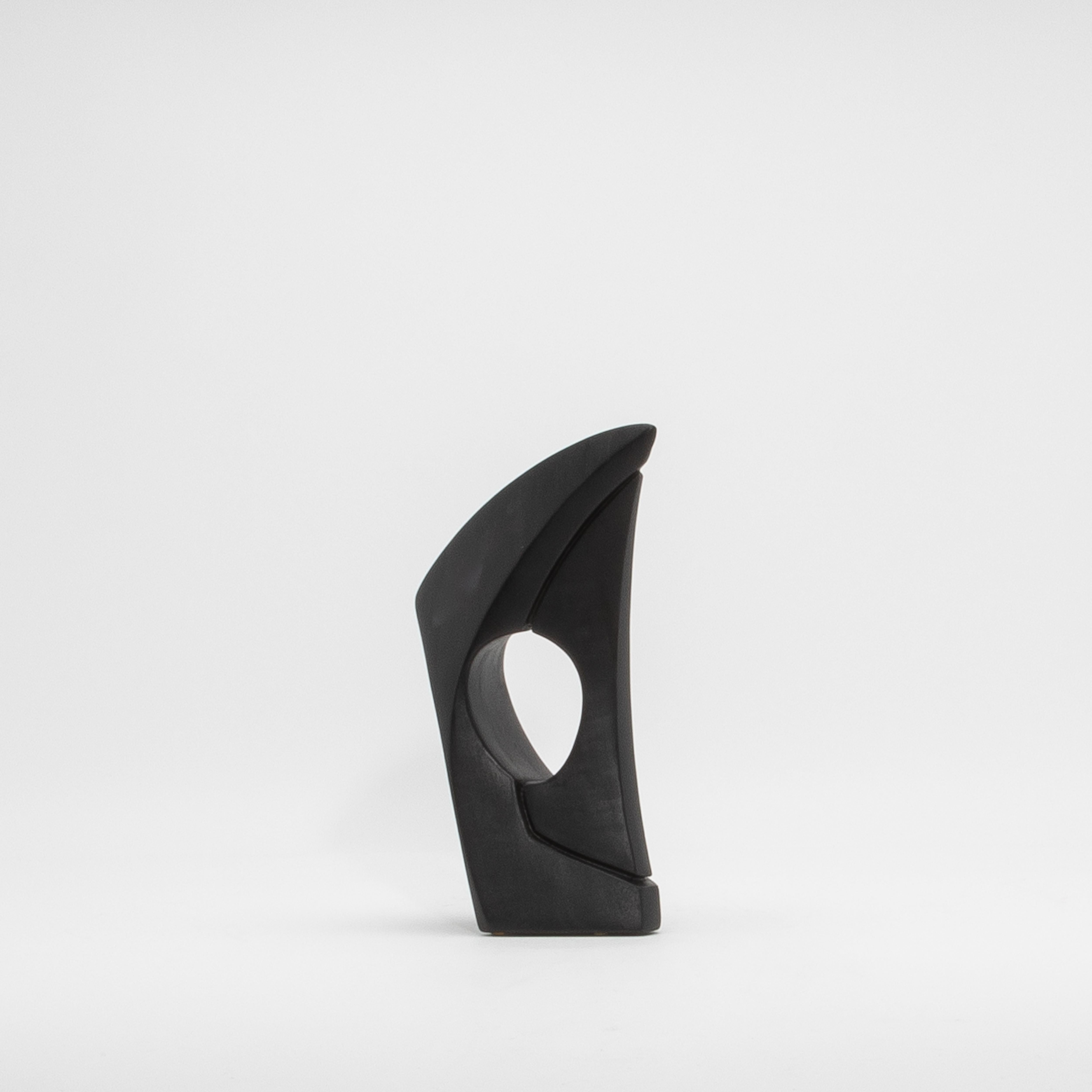 Scultura astratta moderna in Oak nero di Patrick Coard Paris in vendita 1