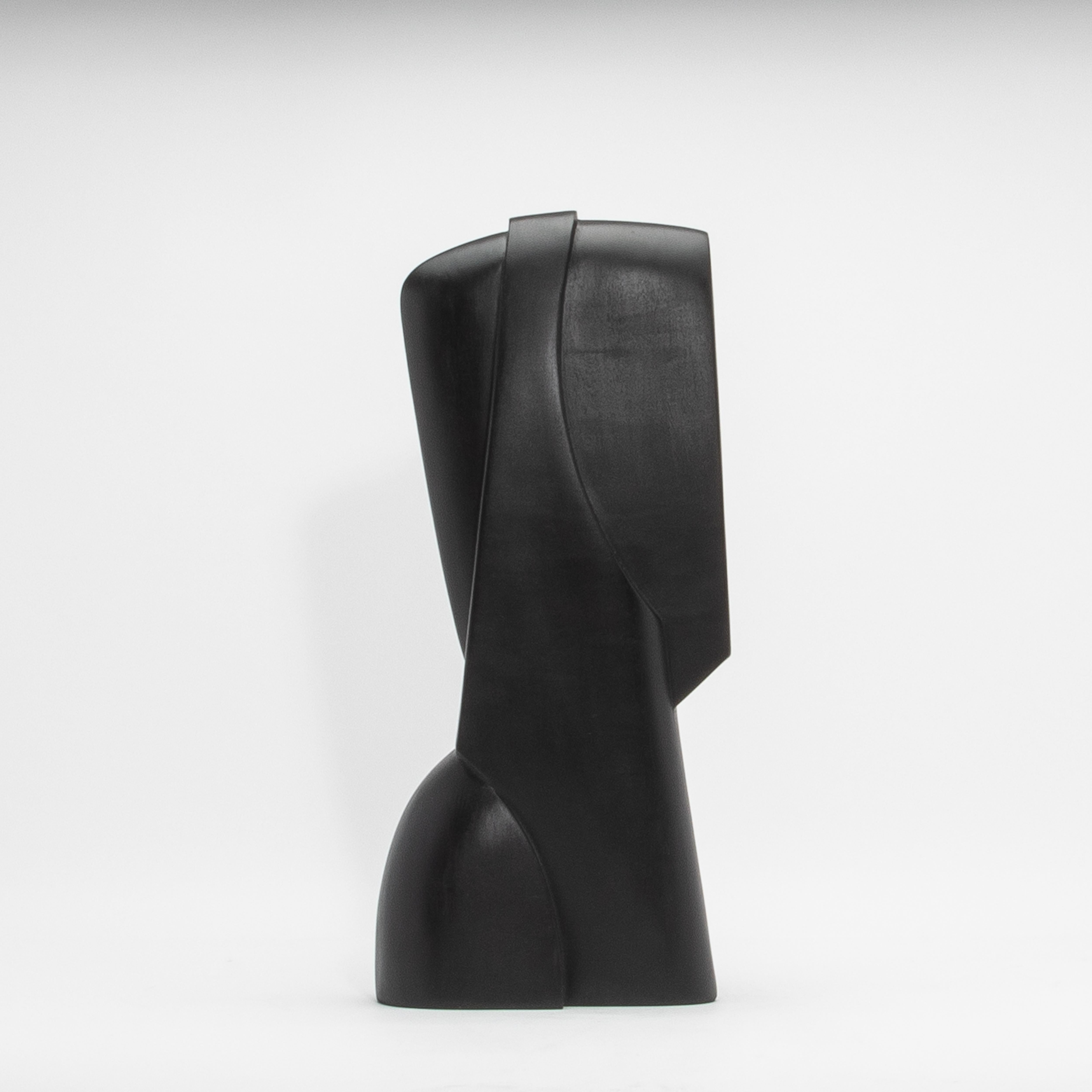Scultura astratta moderna in Oak nero di Patrick Coard Paris in vendita 1