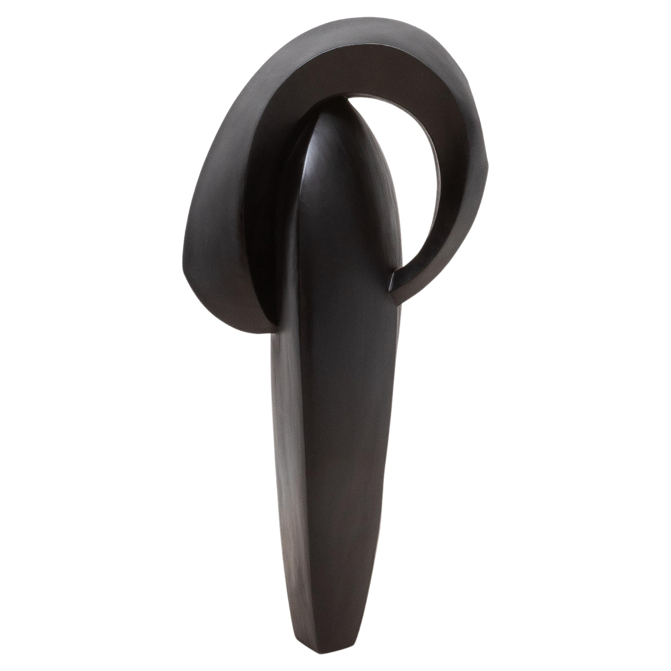 Escultura Abstracta Moderna XL en Roble Negro de Patrick Coard Paris
