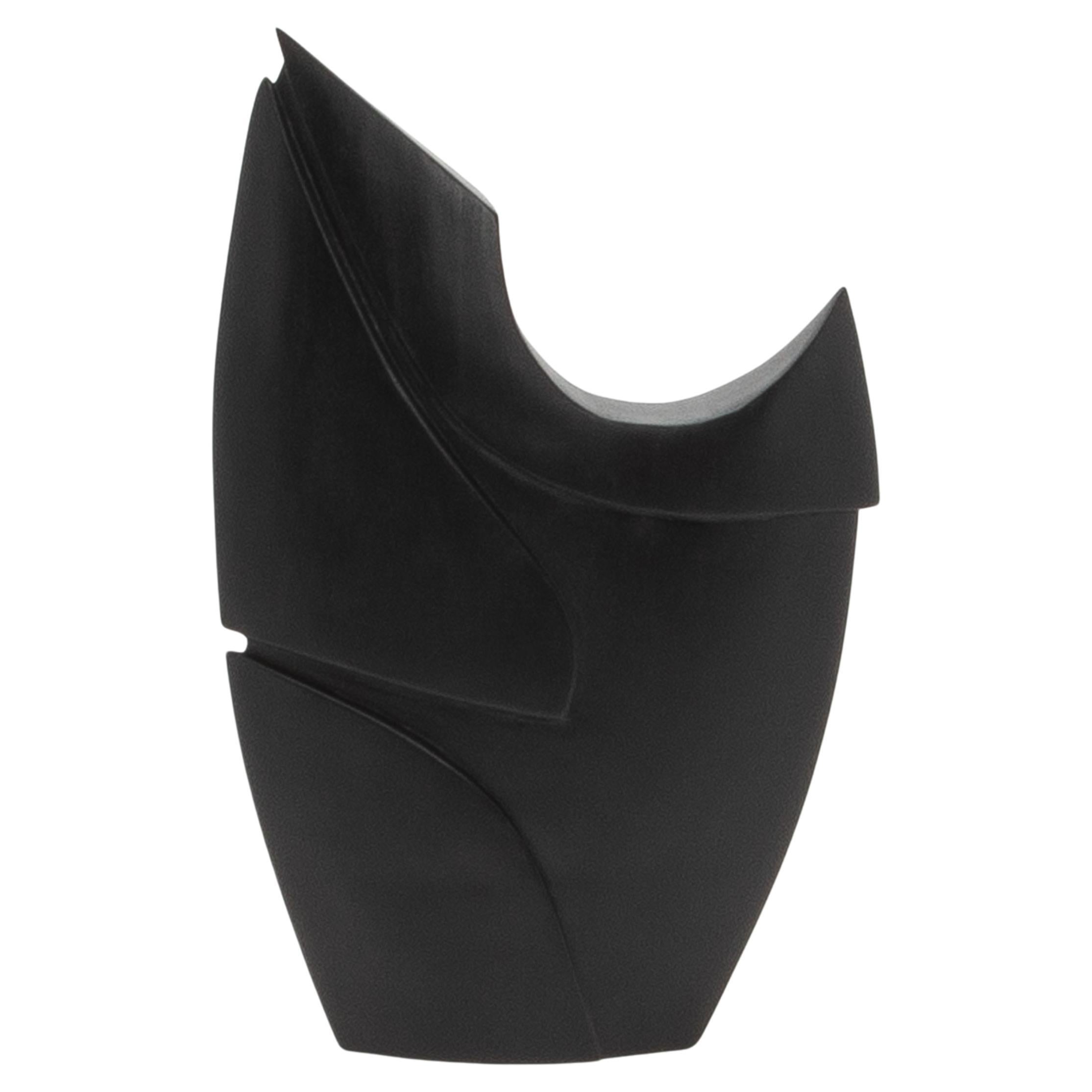 Escultura Abstracta Moderna en Roble Negro de Patrick Coard Paris