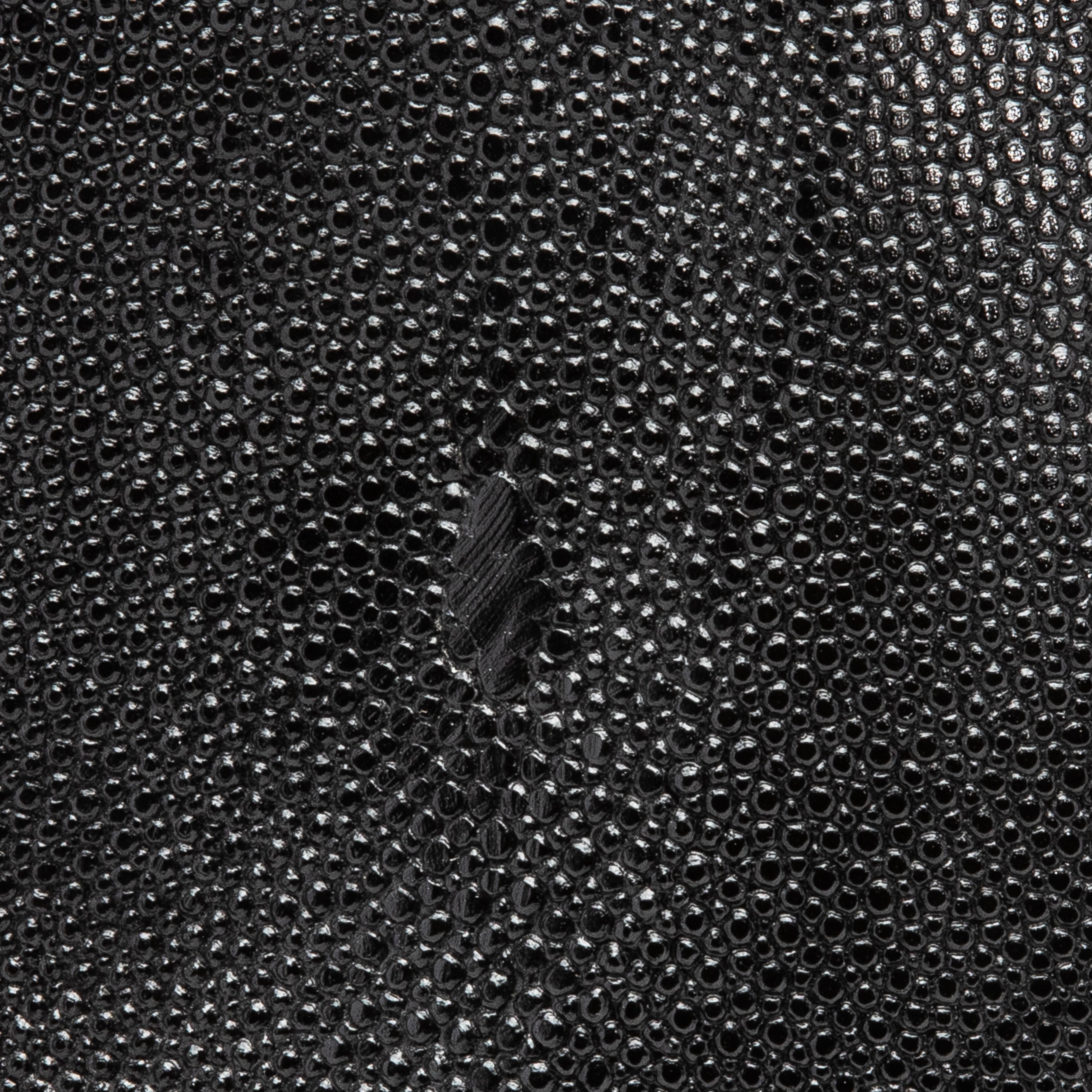 Escultura abstracta moderna en piel de zapa negra de Patrick Coard Paris en venta 2