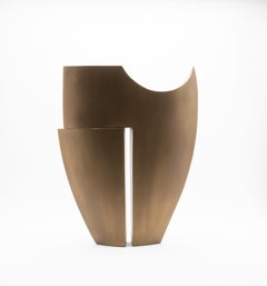 Escultura Abstracta Moderna en Bronce Patinado de Patrick Coard Paris