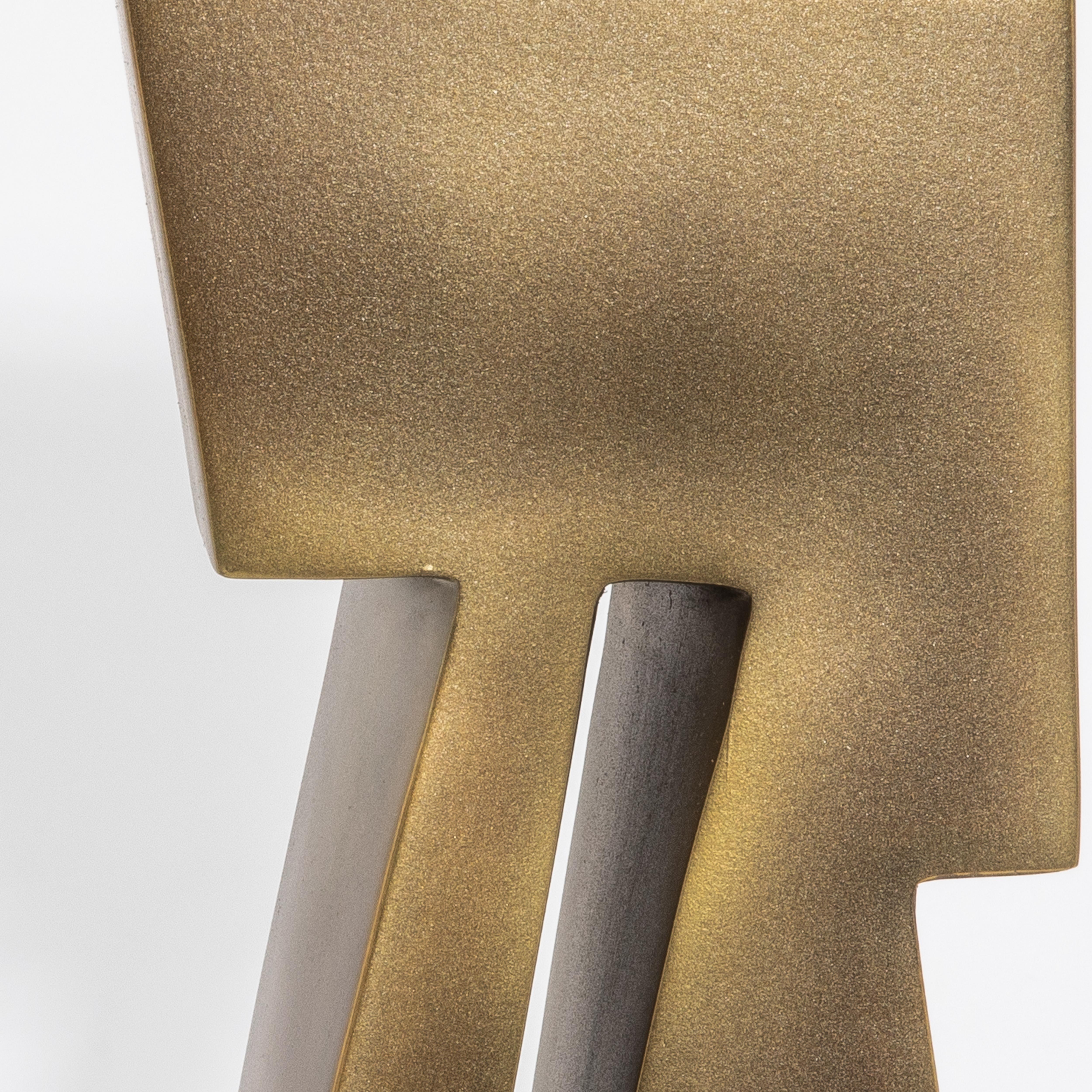 Filippino Scultura astratta moderna in ottone patinato bronzo di Patrick Coard Paris in vendita