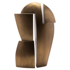 Escultura Abstracta Moderna en Bronce Patinado de Patrick Coard Paris