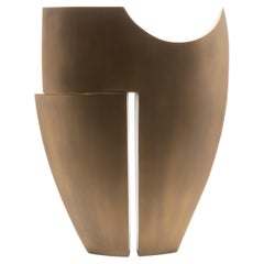 Escultura Abstracta Moderna en Bronce Patinado de Patrick Coard Paris