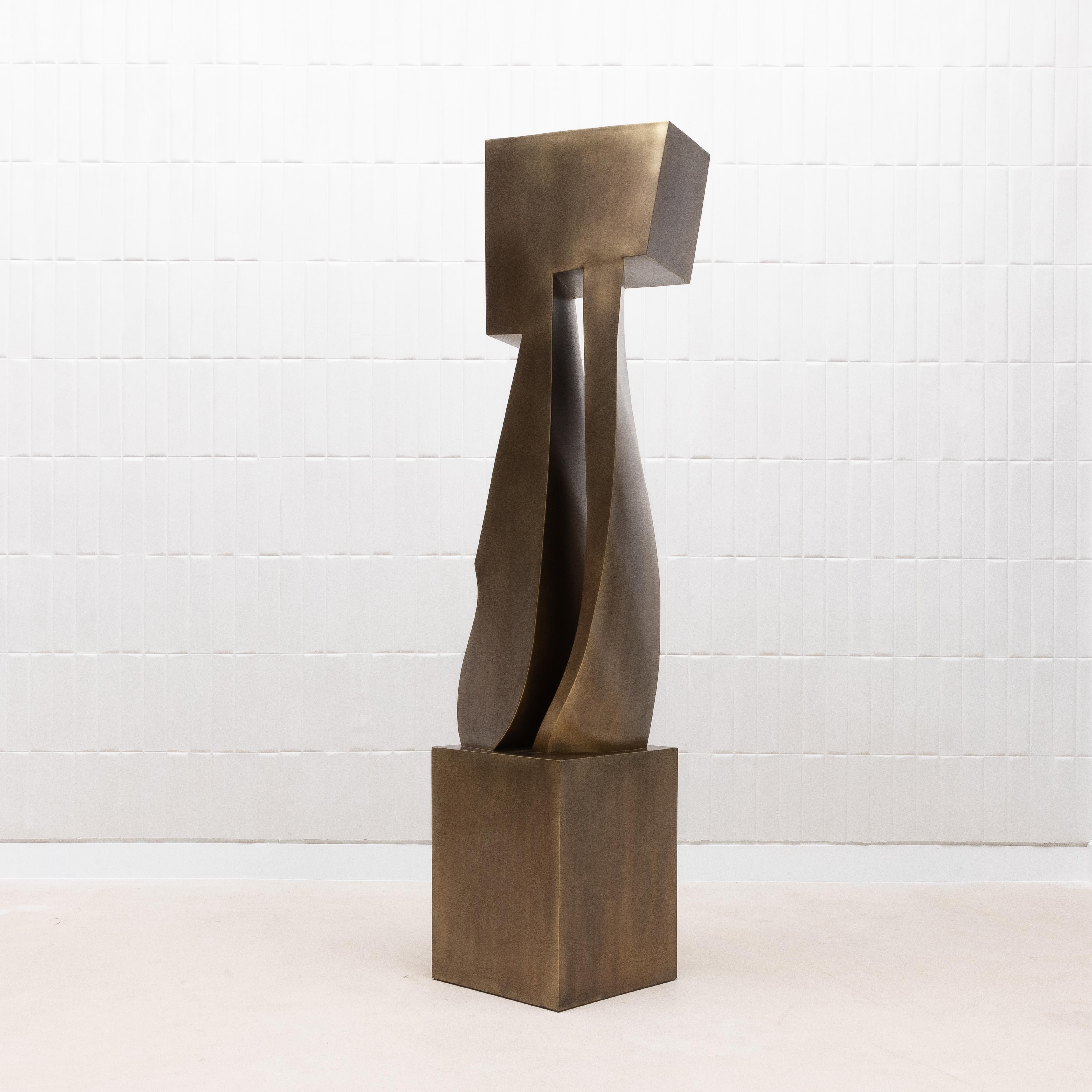 Scultura astratta moderna XL in acciaio lucido di Patrick Coard Paris in vendita 5