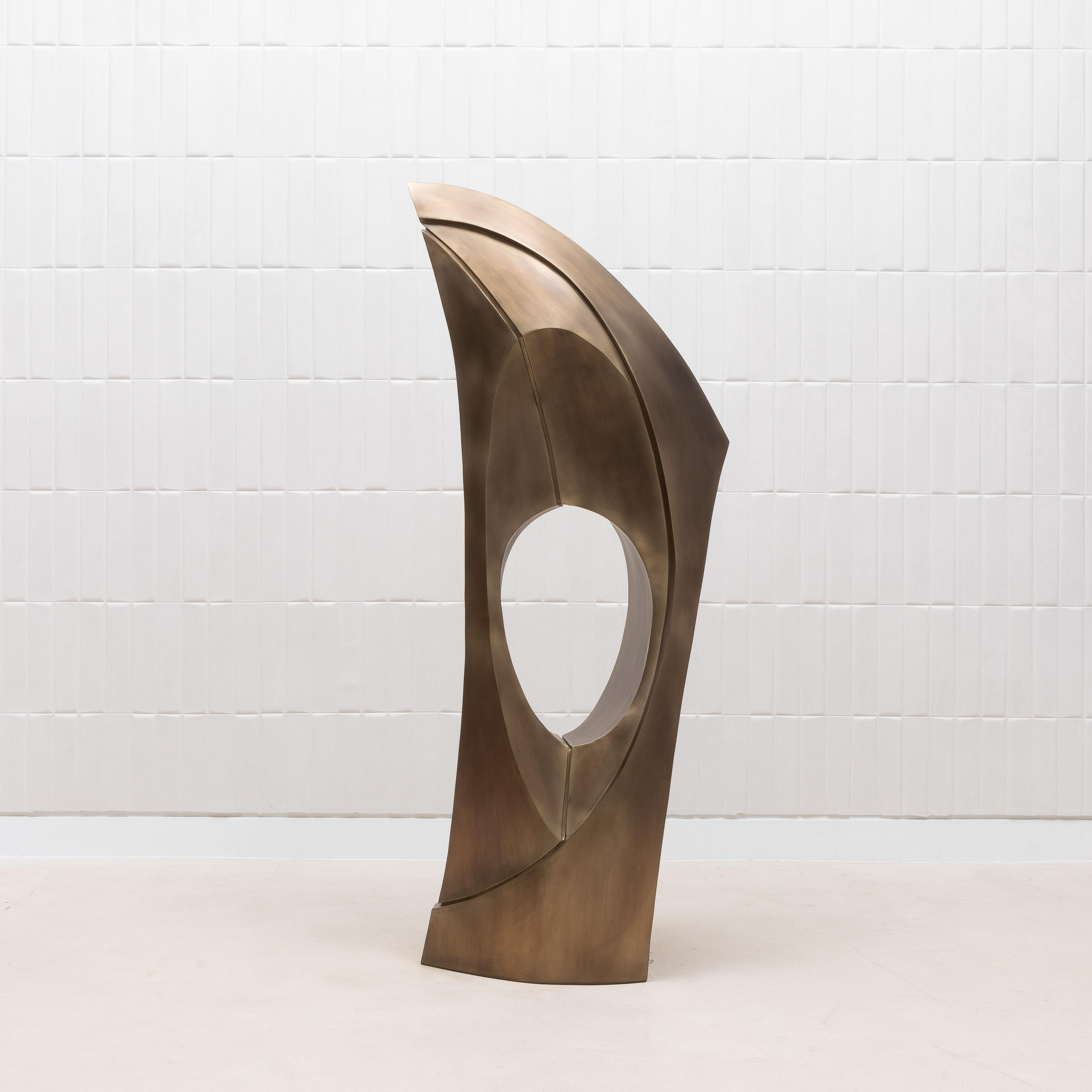 Scultura astratta moderna XL in acciaio lucido di Patrick Coard Paris in vendita 6