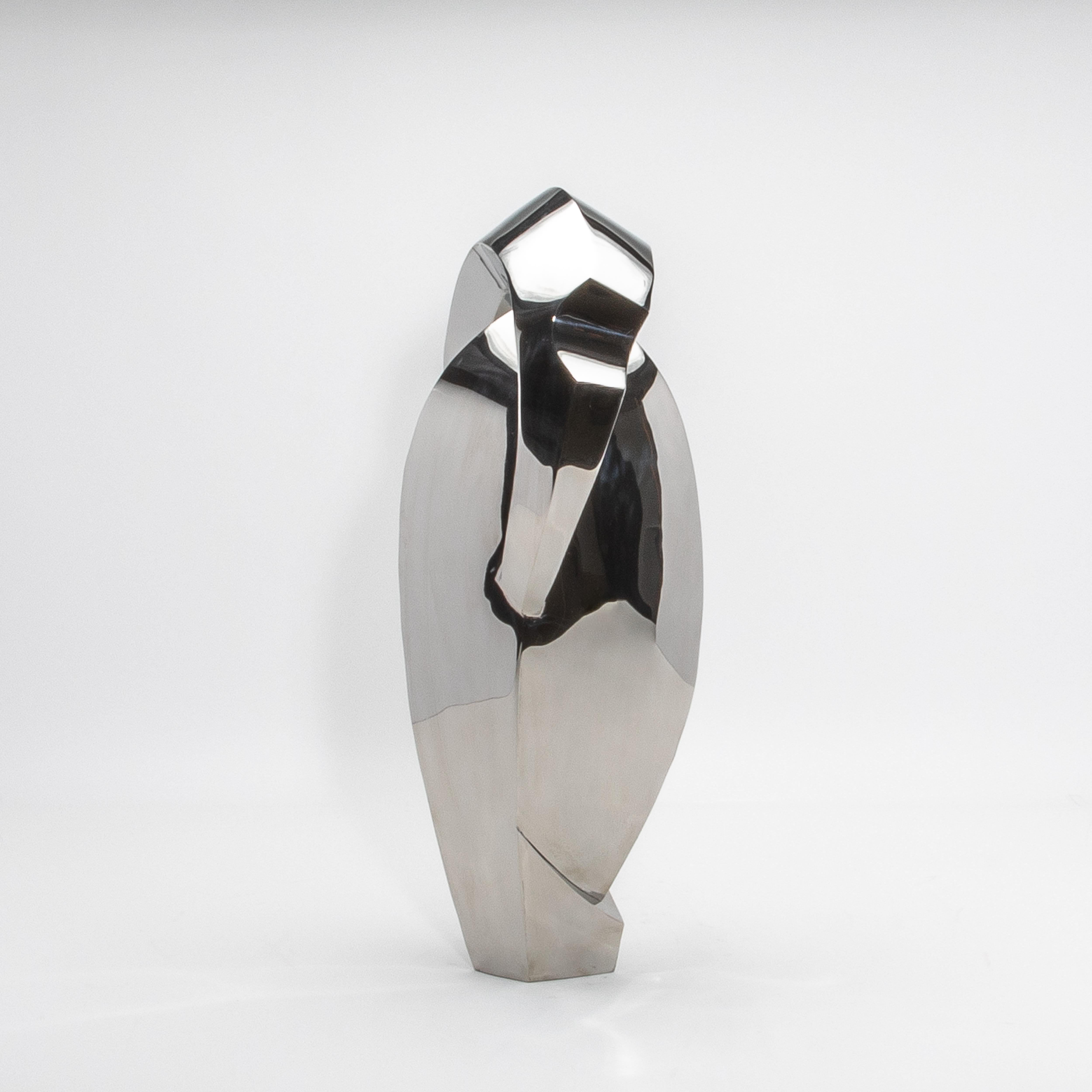Escultura abstracta moderna de acero inoxidable de Patrick Coard Paris Moderno en venta