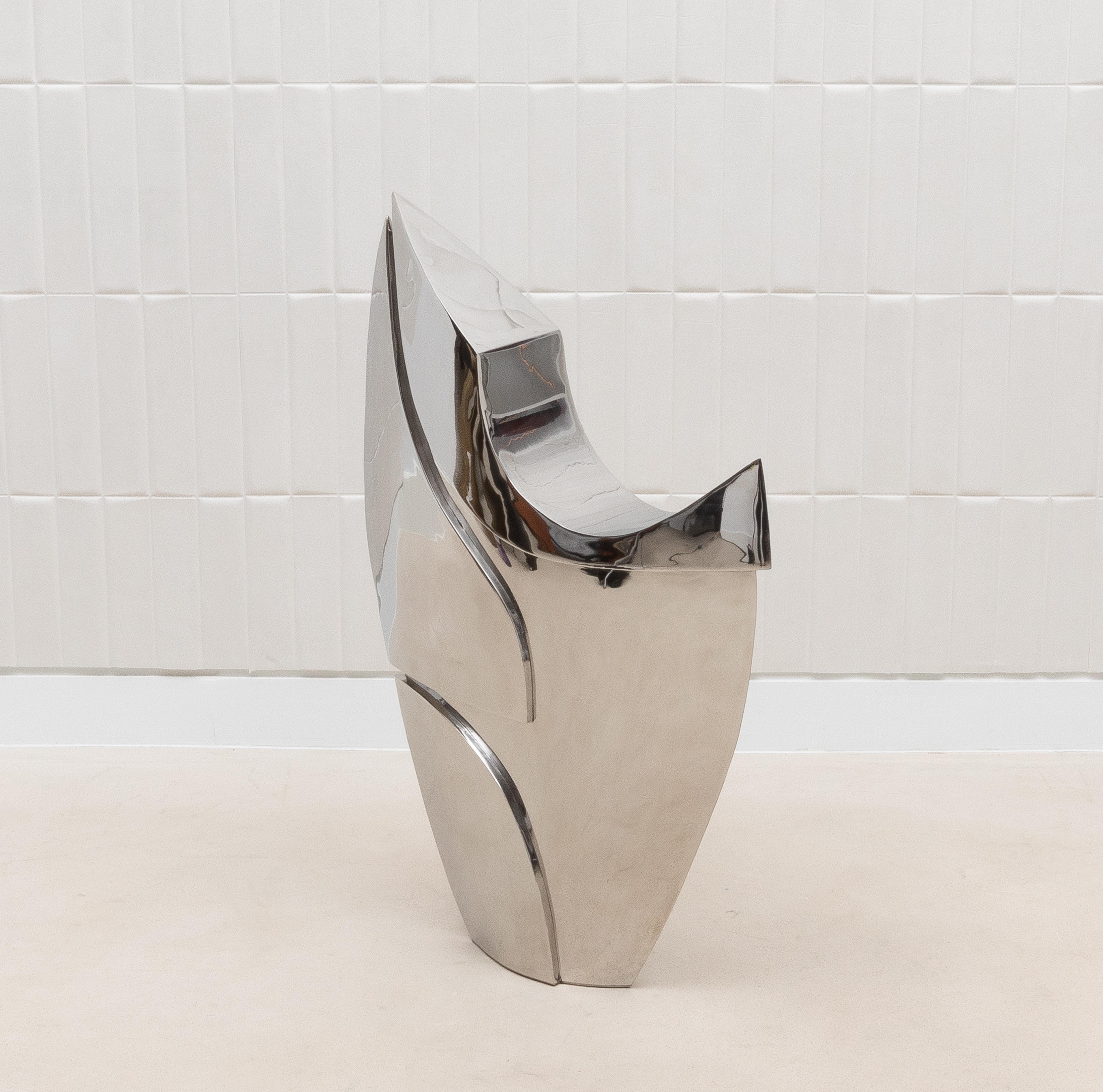 Filippino Scultura astratta moderna in acciaio inossidabile di Patrick Coard Paris in vendita