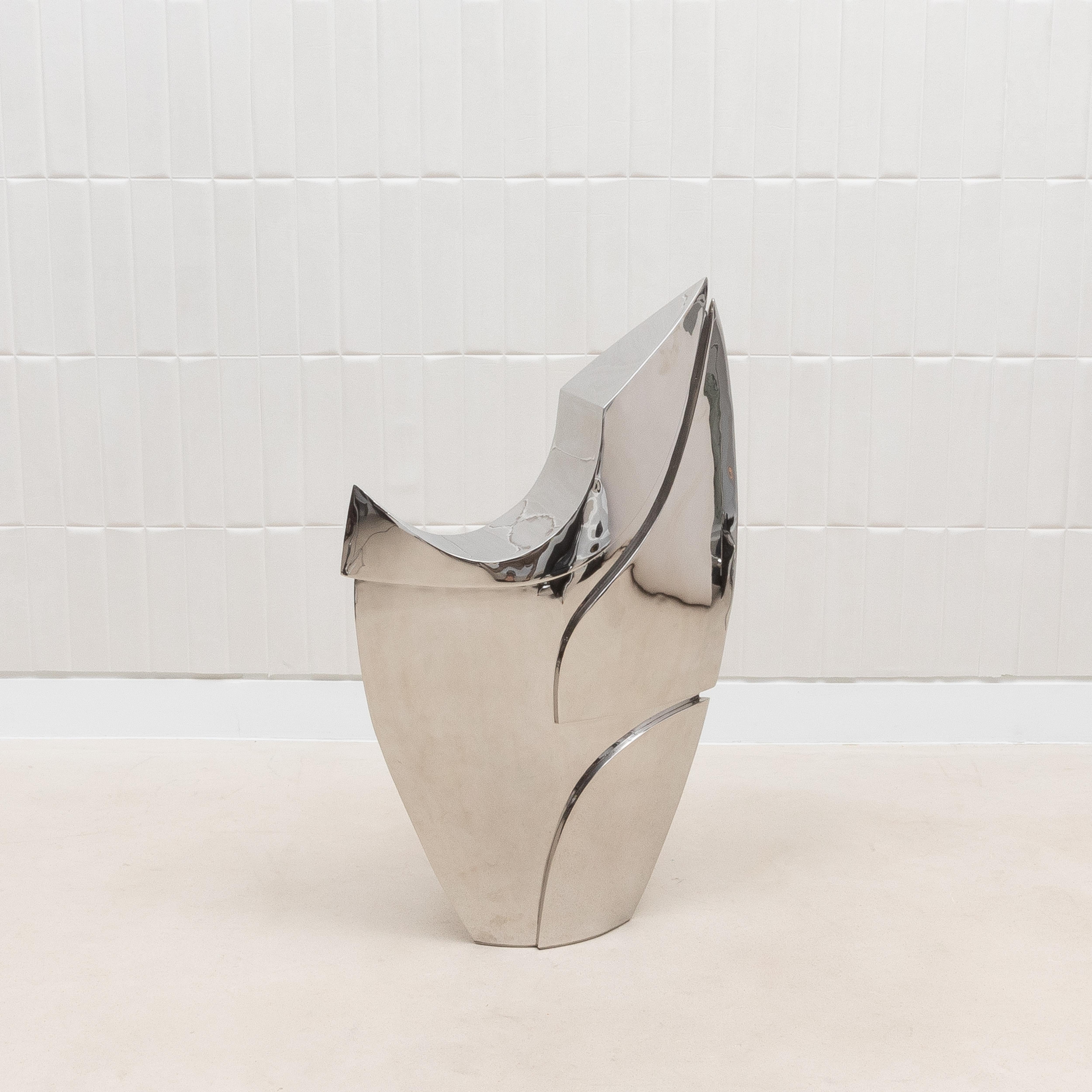 XXI secolo e contemporaneo Scultura astratta moderna in acciaio inossidabile di Patrick Coard Paris in vendita