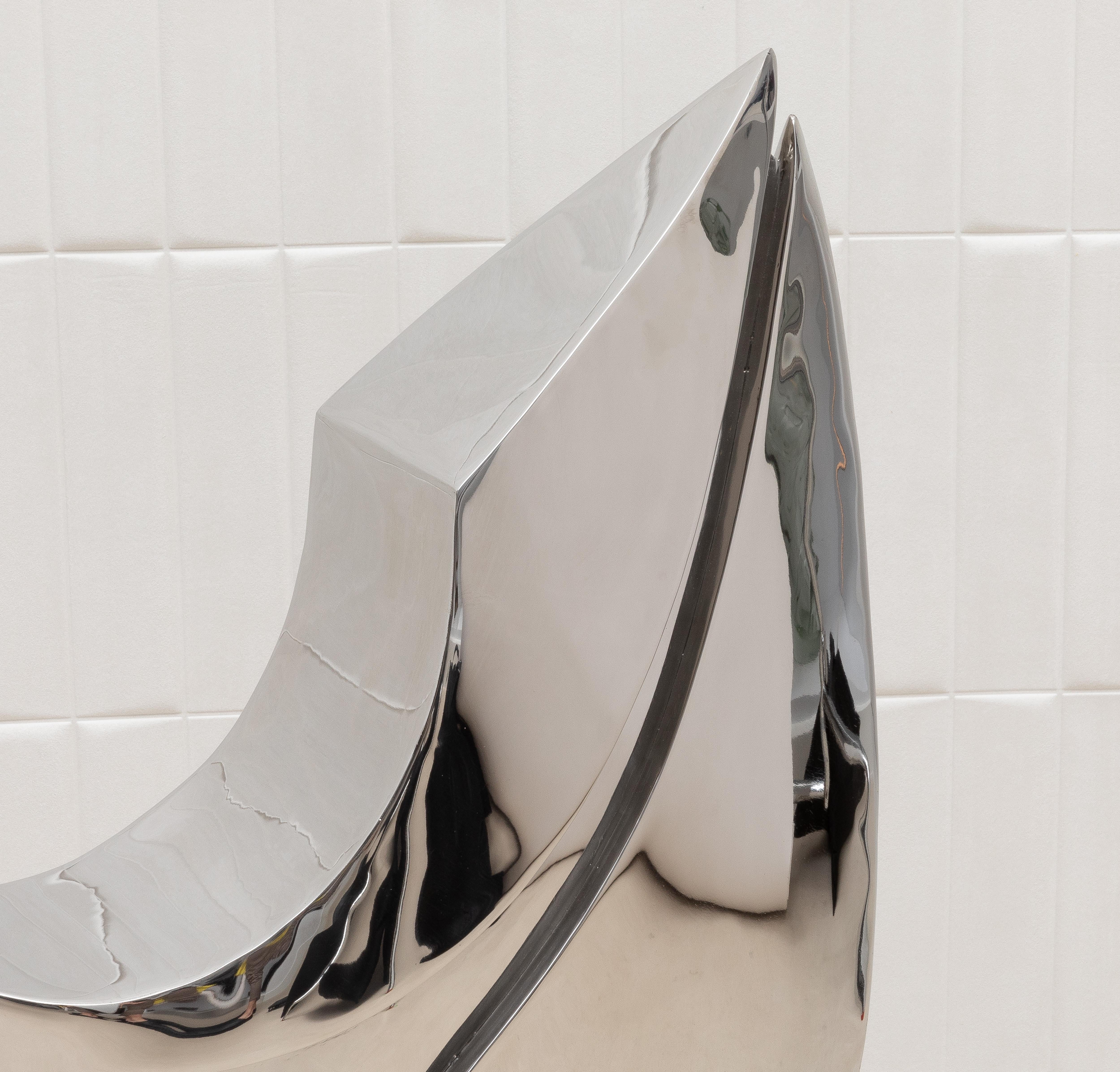 Scultura astratta moderna in acciaio inossidabile di Patrick Coard Paris in vendita 1