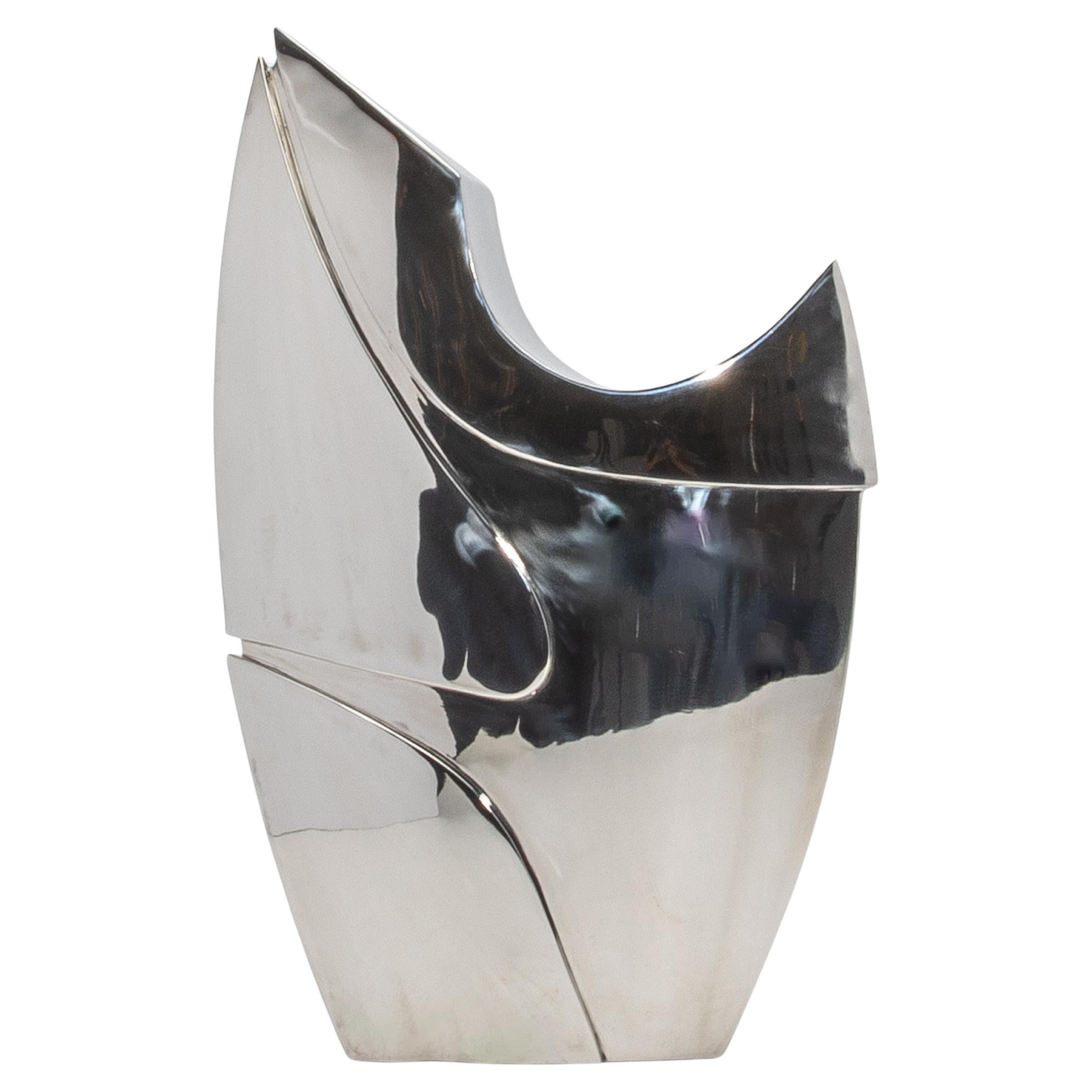 Scultura astratta moderna in acciaio inossidabile di Patrick Coard Paris