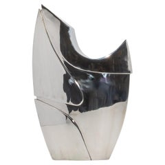 Modern Abstract Sculpture in Stainless Steel by Patrick Coard Paris