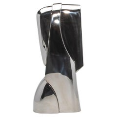 Modern Abstract Sculpture in Stainless Steel by Patrick Coard Paris