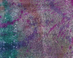 Modern Abstract Slate Gray Handmade Wool Rug "Daliesque" by Doris Leslie Blau