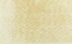 Modern Abstract Solid Pale Sand Silk Runner "Mielgrain" by Doris Leslie Blau