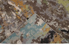 Alfombra de lana Soumak Abstracta Moderna