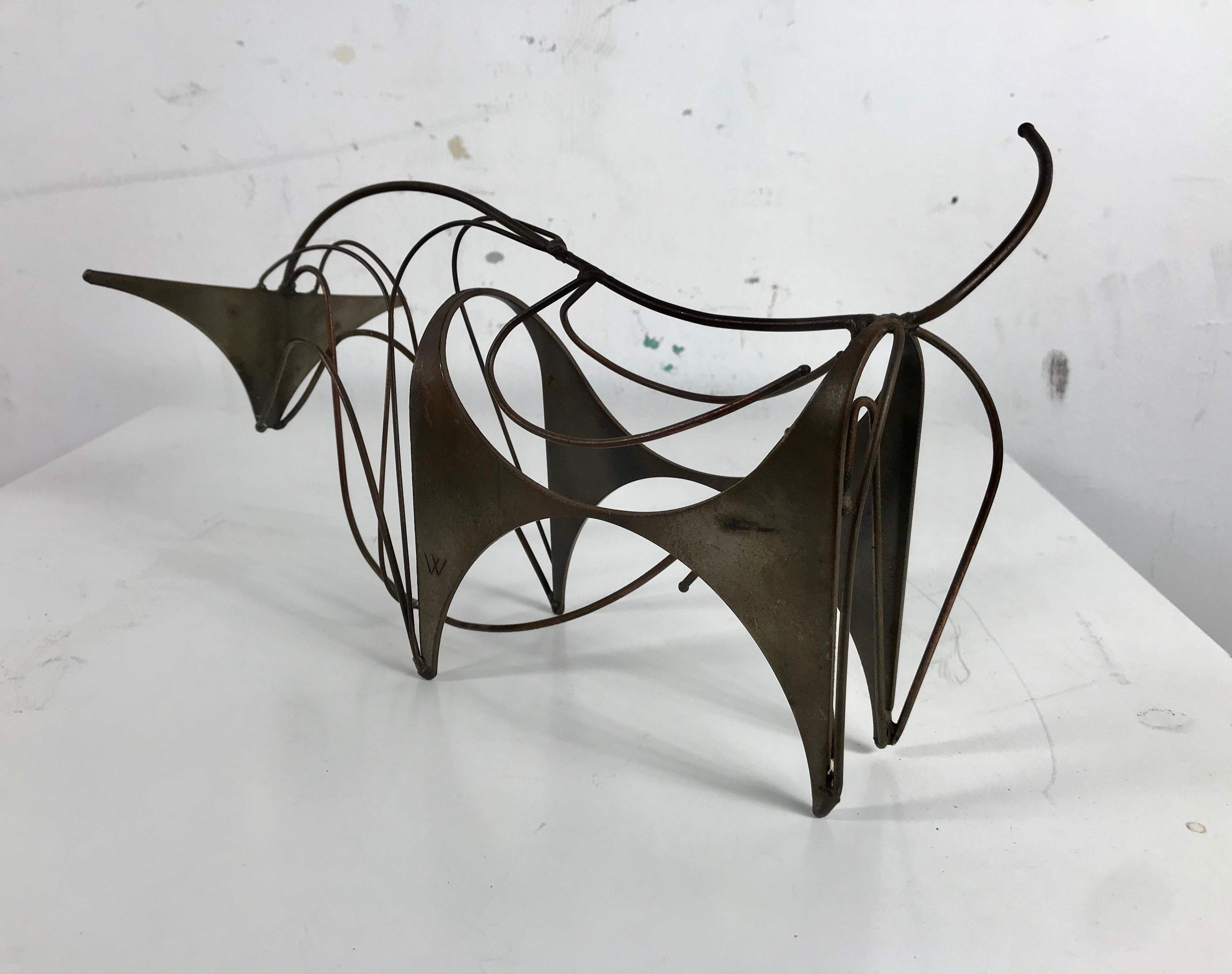 Mid-Century Modern Modern Abstract Three-Dimensional Brass Sculpture 