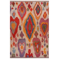 Modern Abstract Turkish Rug Angora Wool Rug - FREE SHIPPING