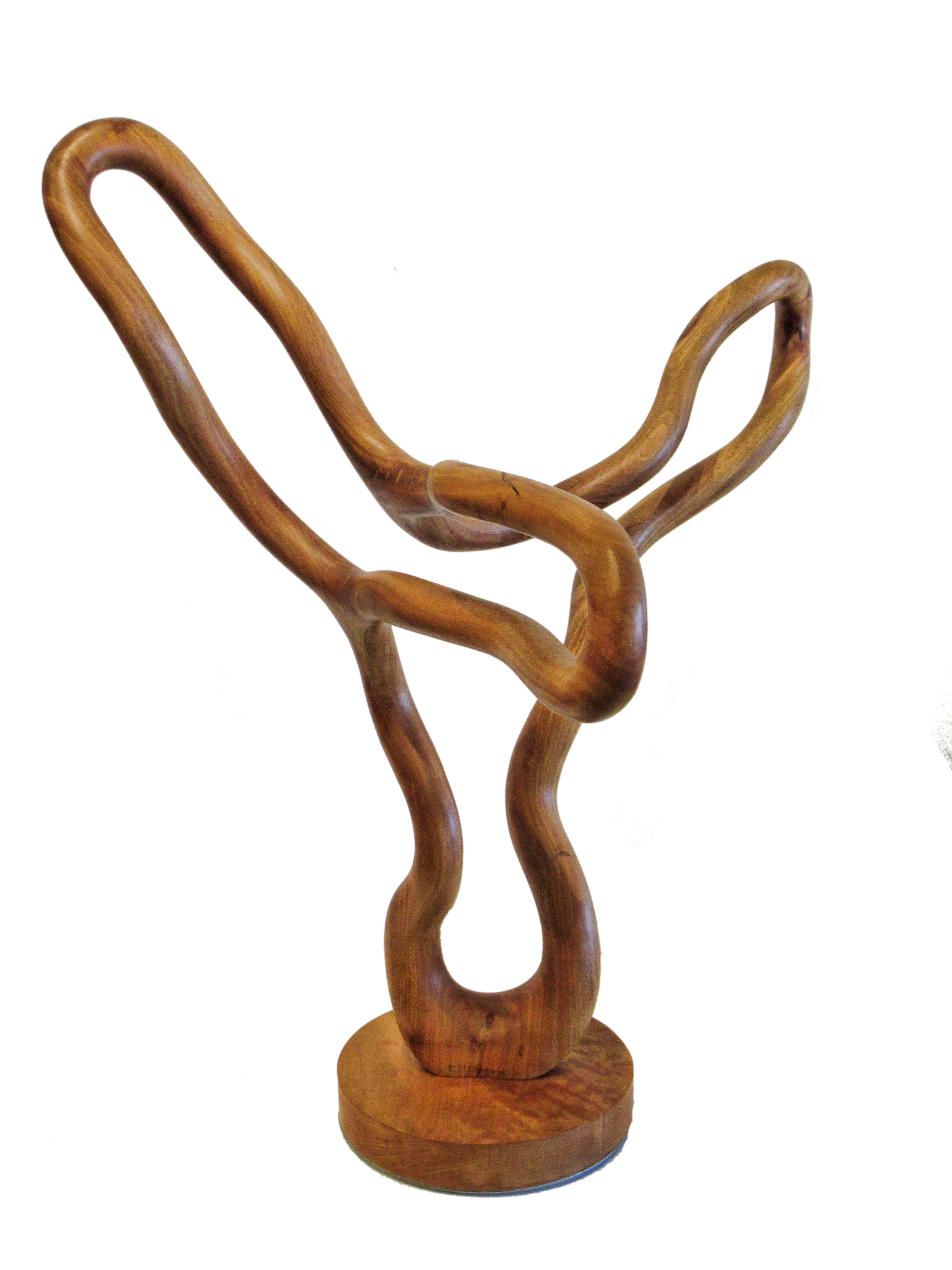 Modern Abstract Wood Sculpture by C.H. Hansen 4