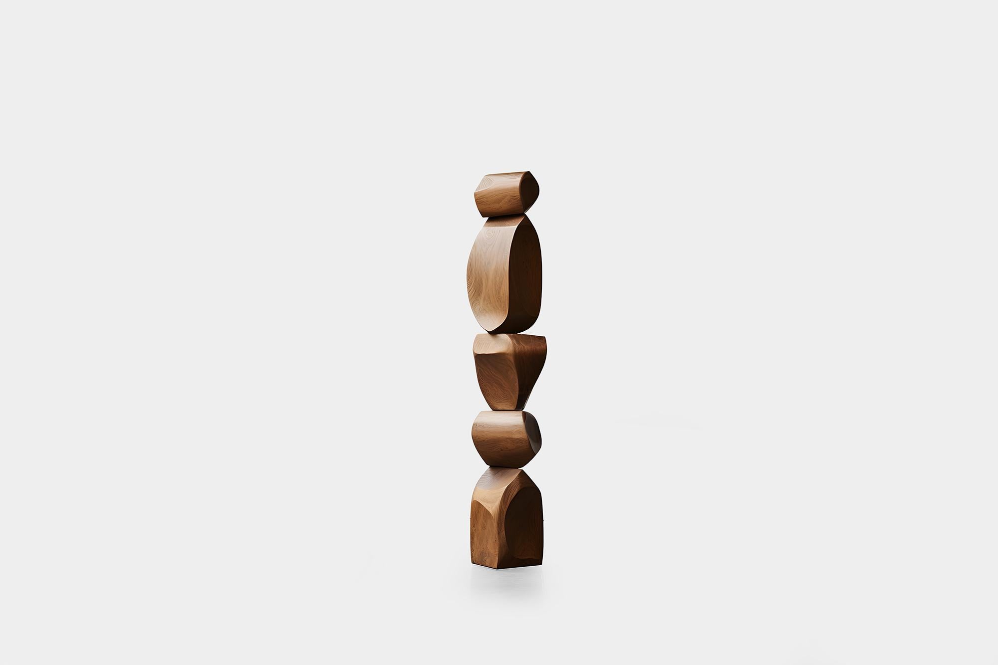Modernes abstraktes Totem aus Holz Still Stand No69 von NONO, Joel Escalona Crafted (Mexikanisch) im Angebot