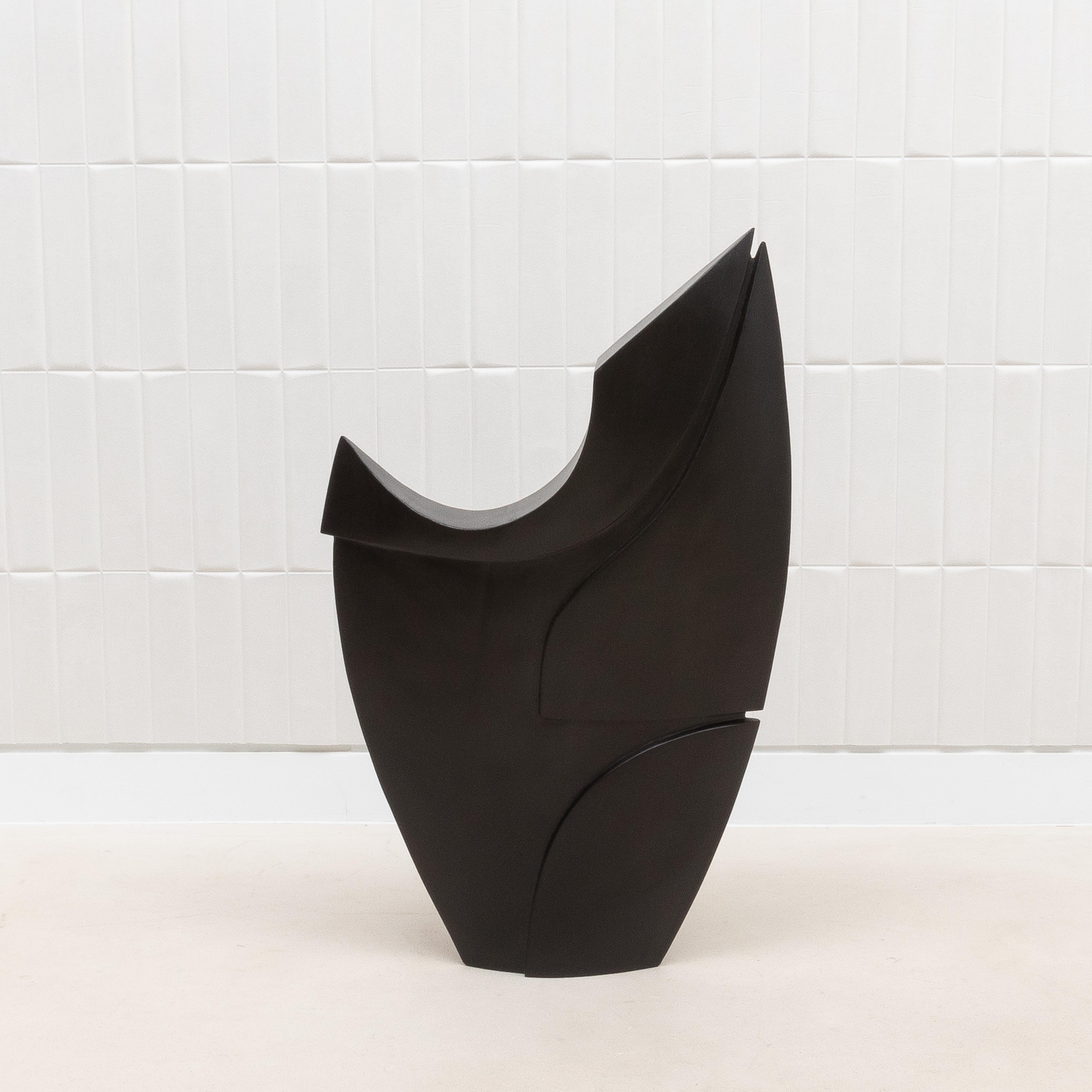 Scultura moderna astratta XXL in Oak nero di Patrick Coard Paris in vendita 2