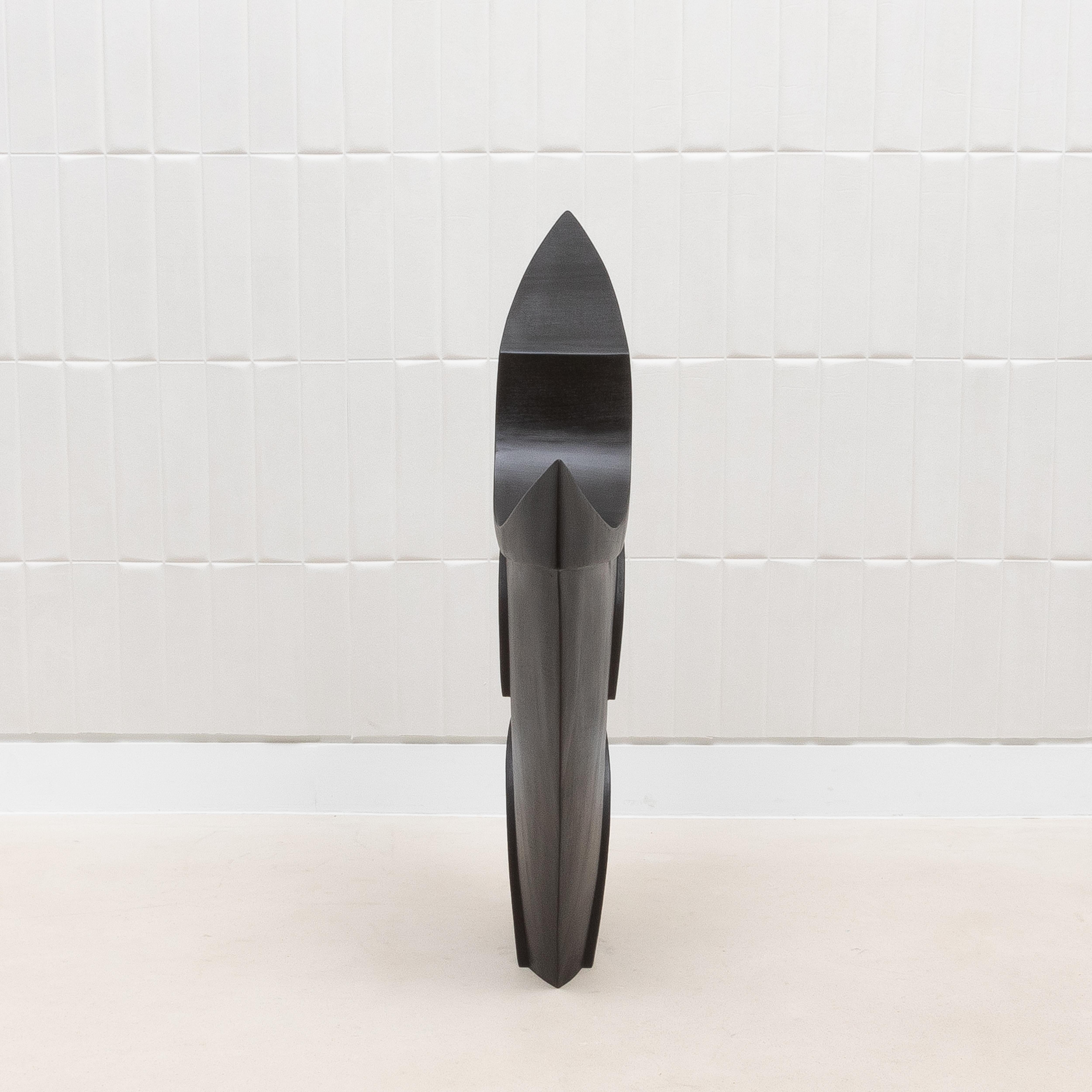 Scultura moderna astratta XXL in Oak nero di Patrick Coard Paris in vendita 4