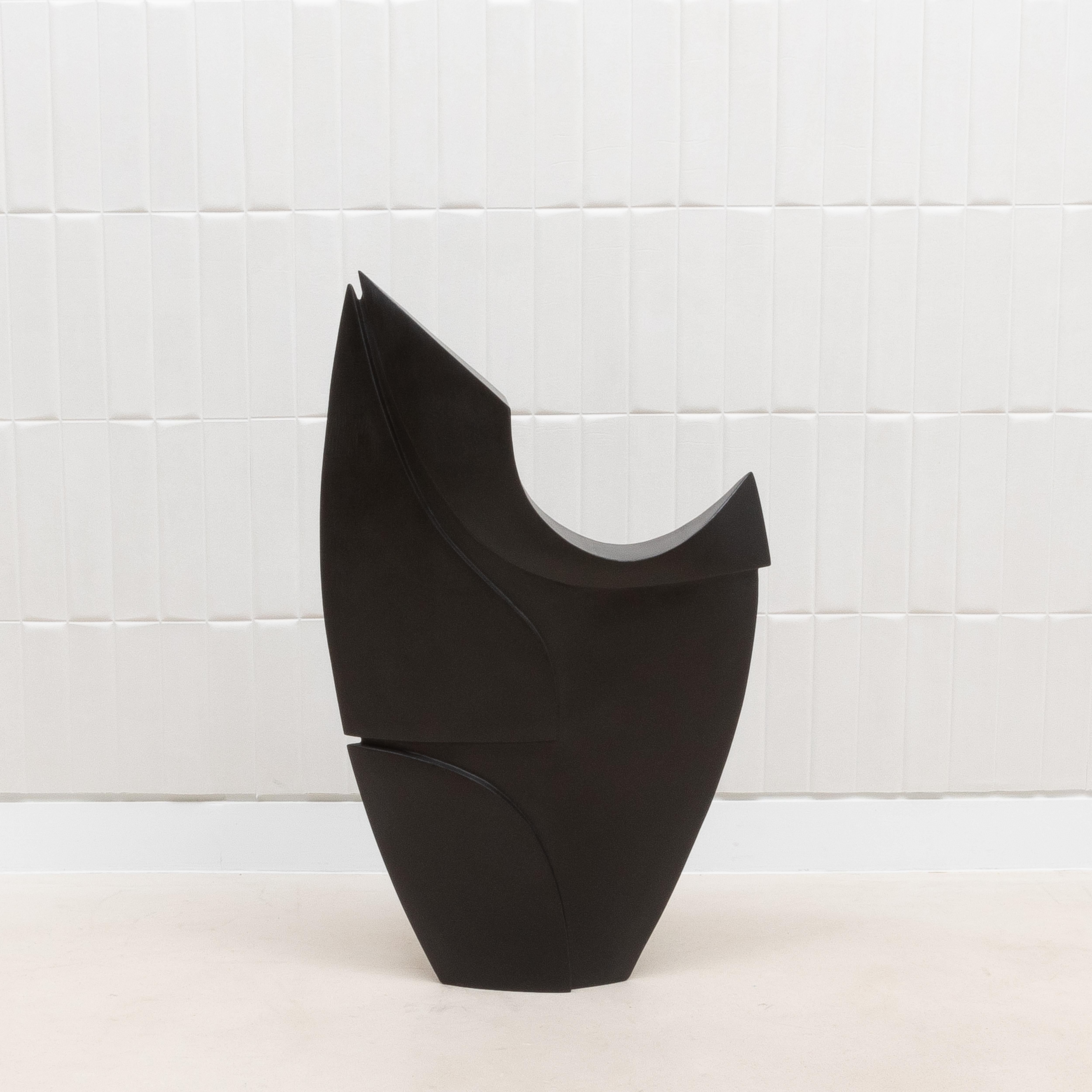 Scultura moderna astratta XXL in Oak nero di Patrick Coard Paris in vendita 7