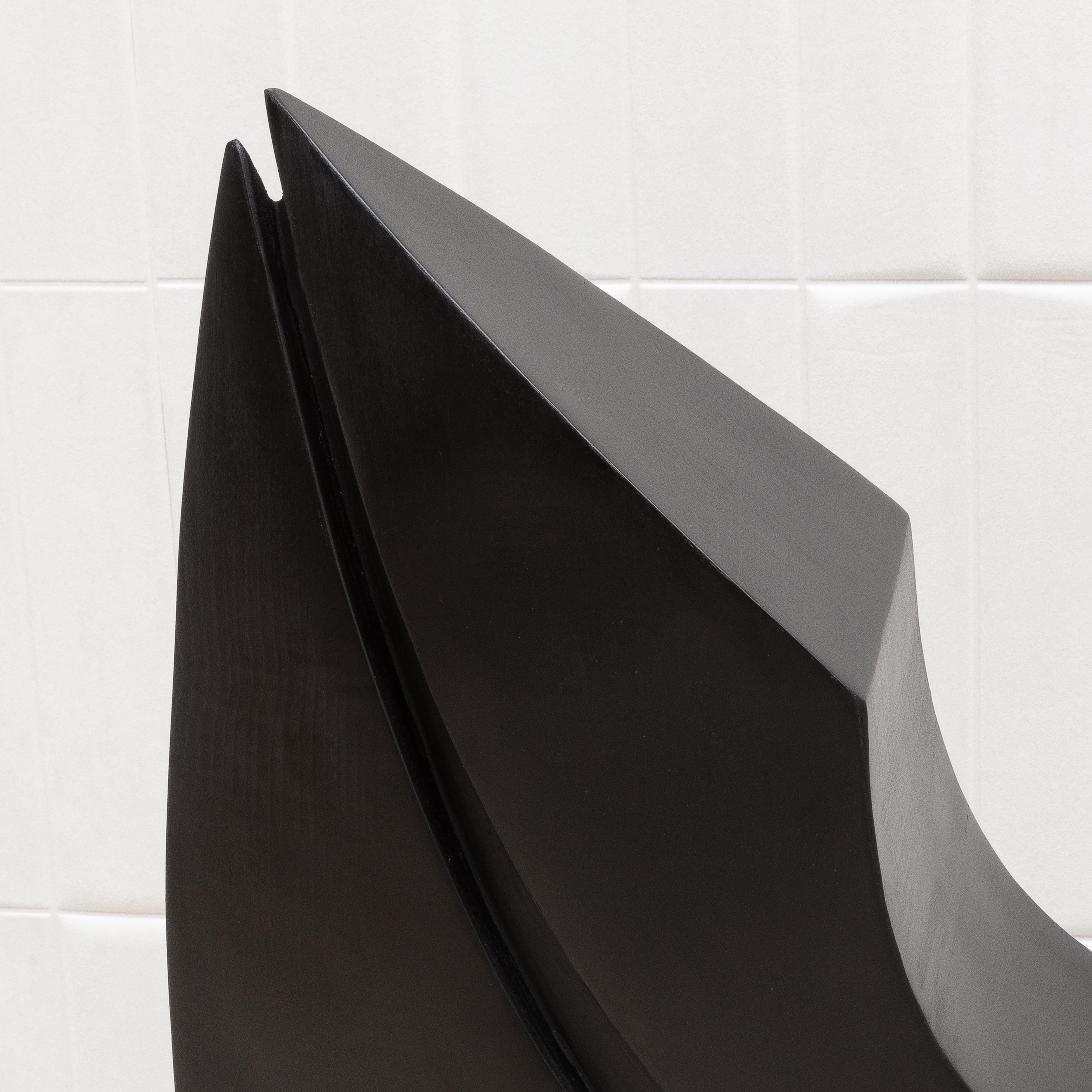Scultura moderna astratta XXL in Oak nero di Patrick Coard Paris in vendita 8