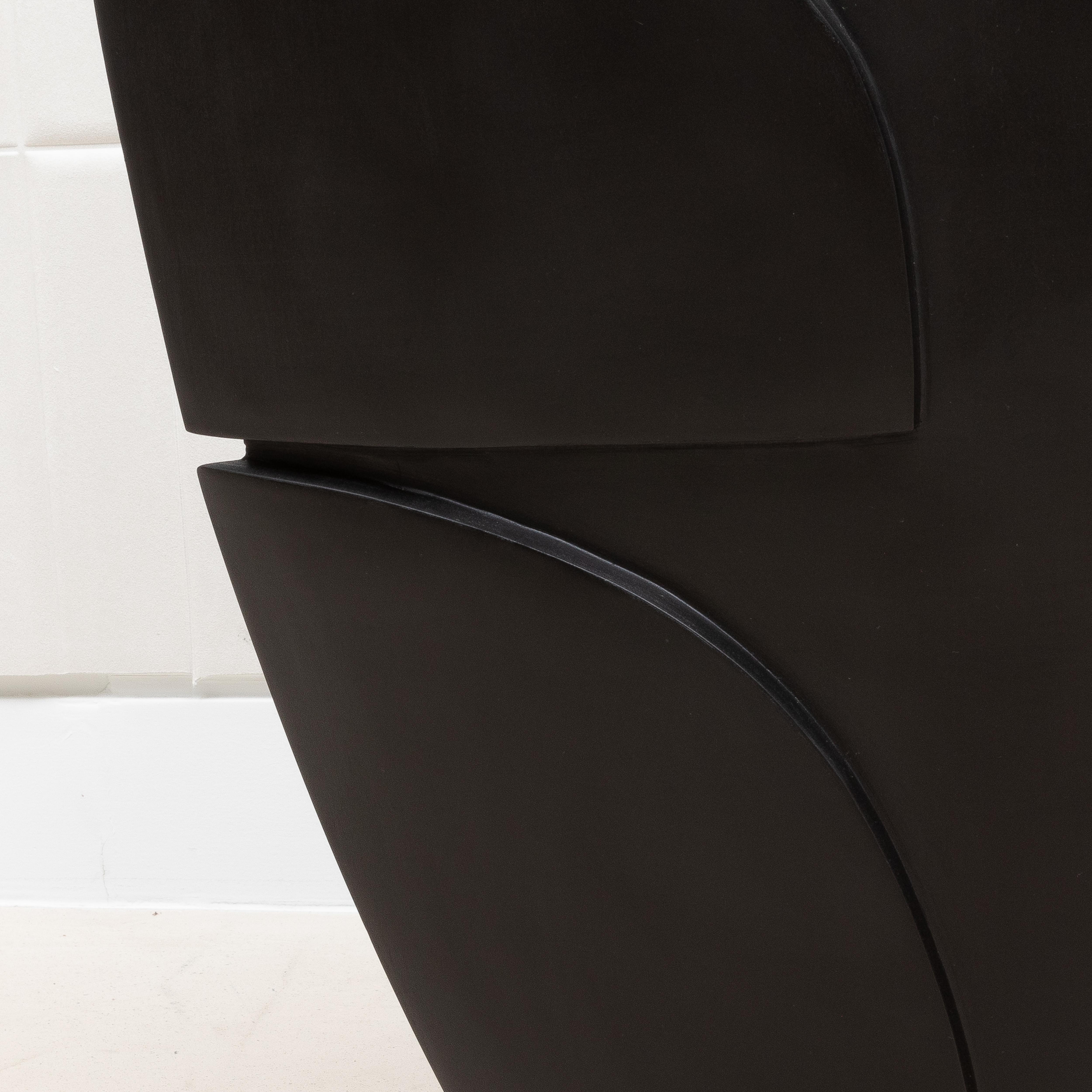 Scultura moderna astratta XXL in Oak nero di Patrick Coard Paris in vendita 9