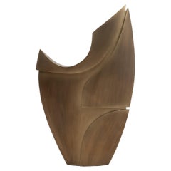 Modernity Abstract XXL Sculpture en Bronze Patina Brass by Patrick Coard Paris
