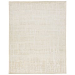 Tappeto moderno in lana stile marocchino Abstrat in beige naturale