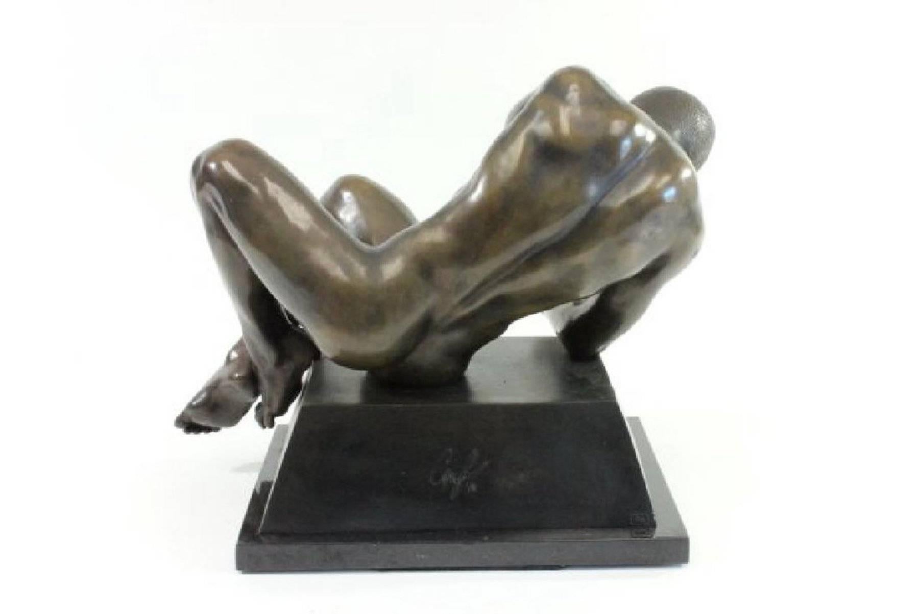 20th Century Modern Academic Bronze Male Nude