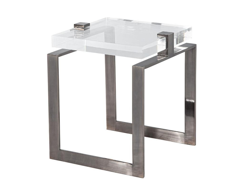 Modern Acrylic Accent Tables For Sale 4