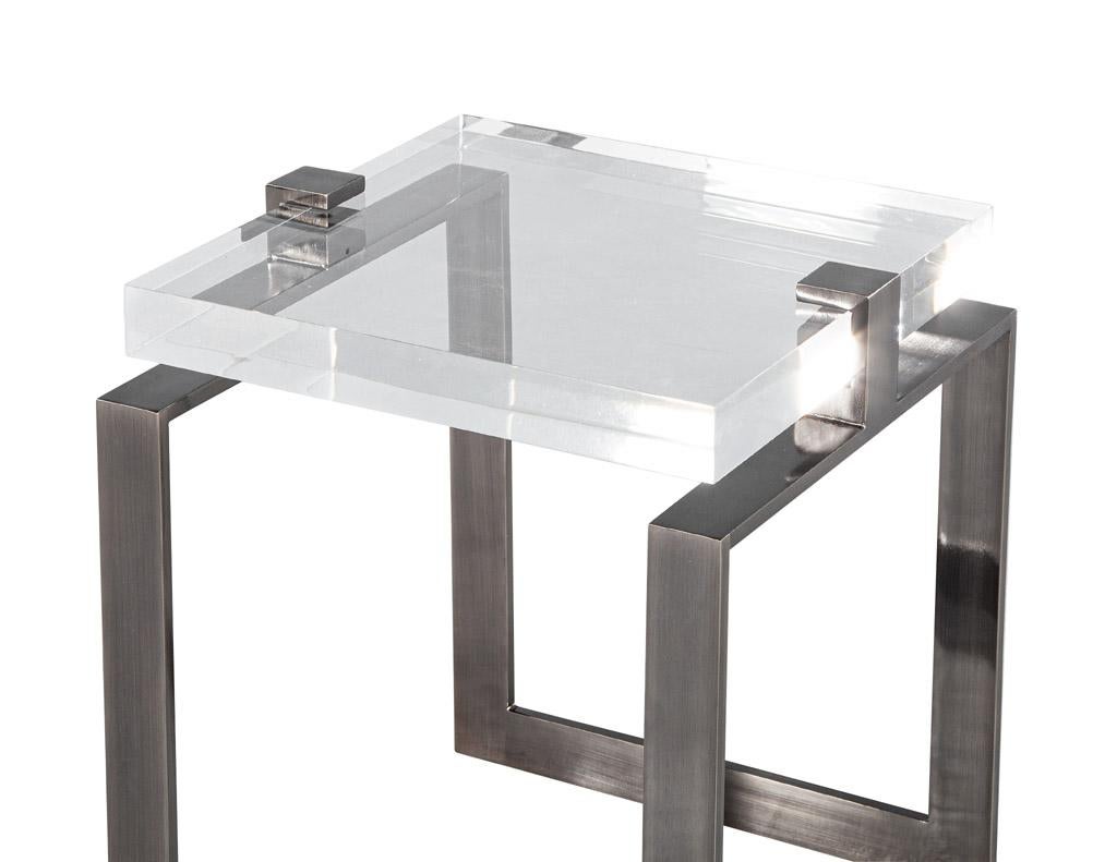Modern Acrylic Accent Tables For Sale 6