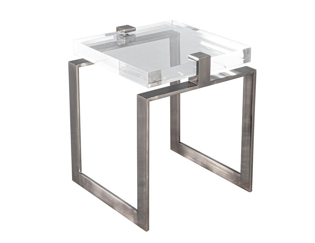 Modern Acrylic Accent Tables For Sale 7