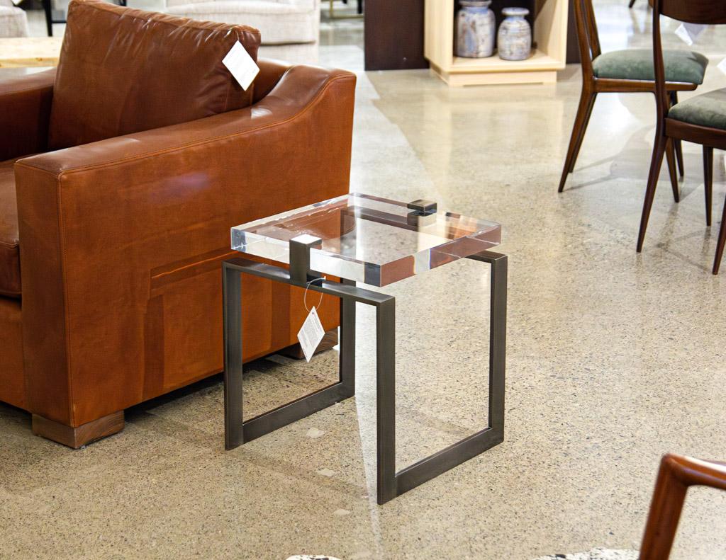 Modern Acrylic Accent Tables For Sale 11