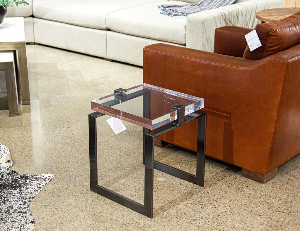 Modern Acrylic Accent Tables For Sale 12