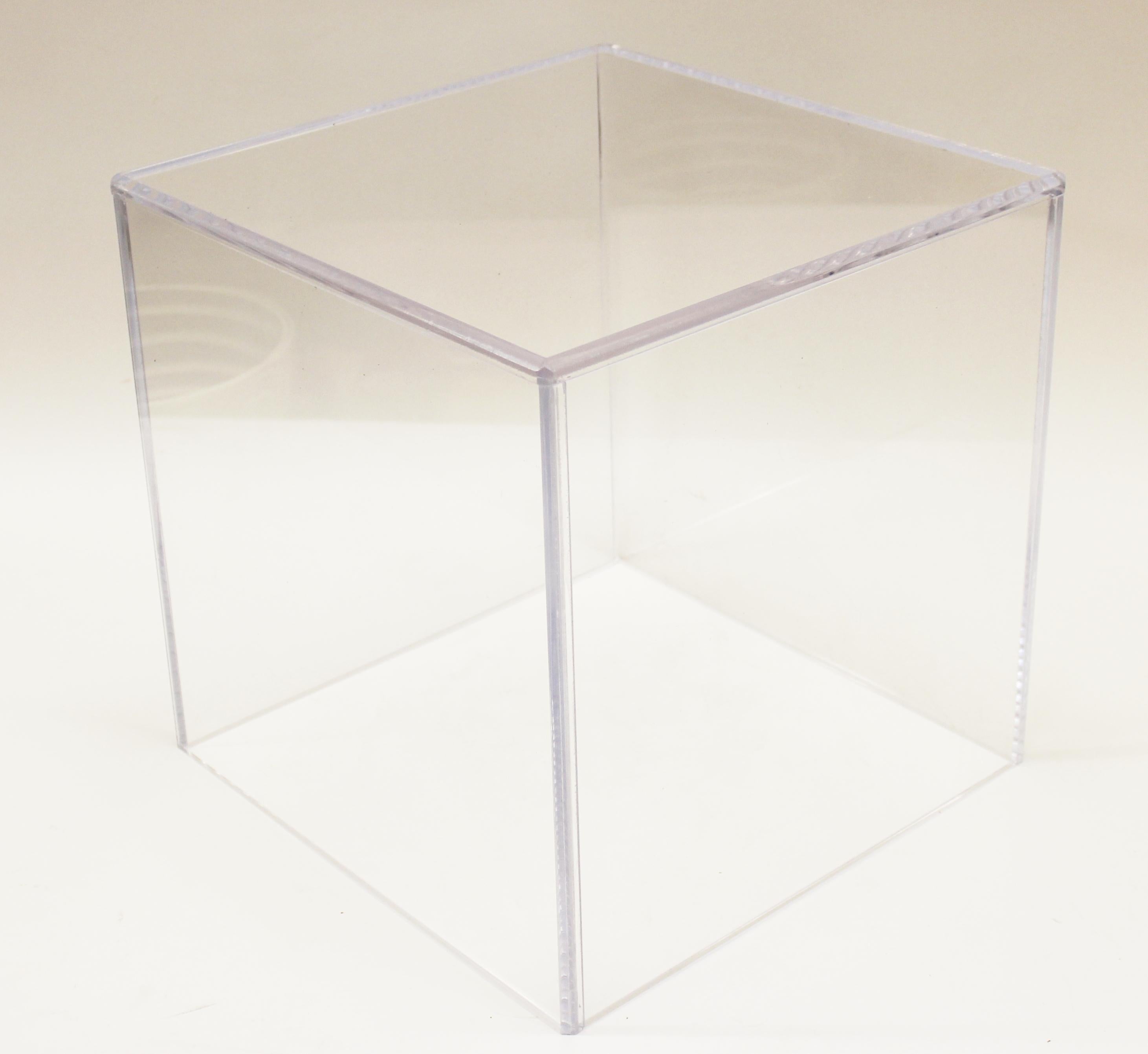 North American Modern Acrylic Display Pedestal Cubes or Side Tables